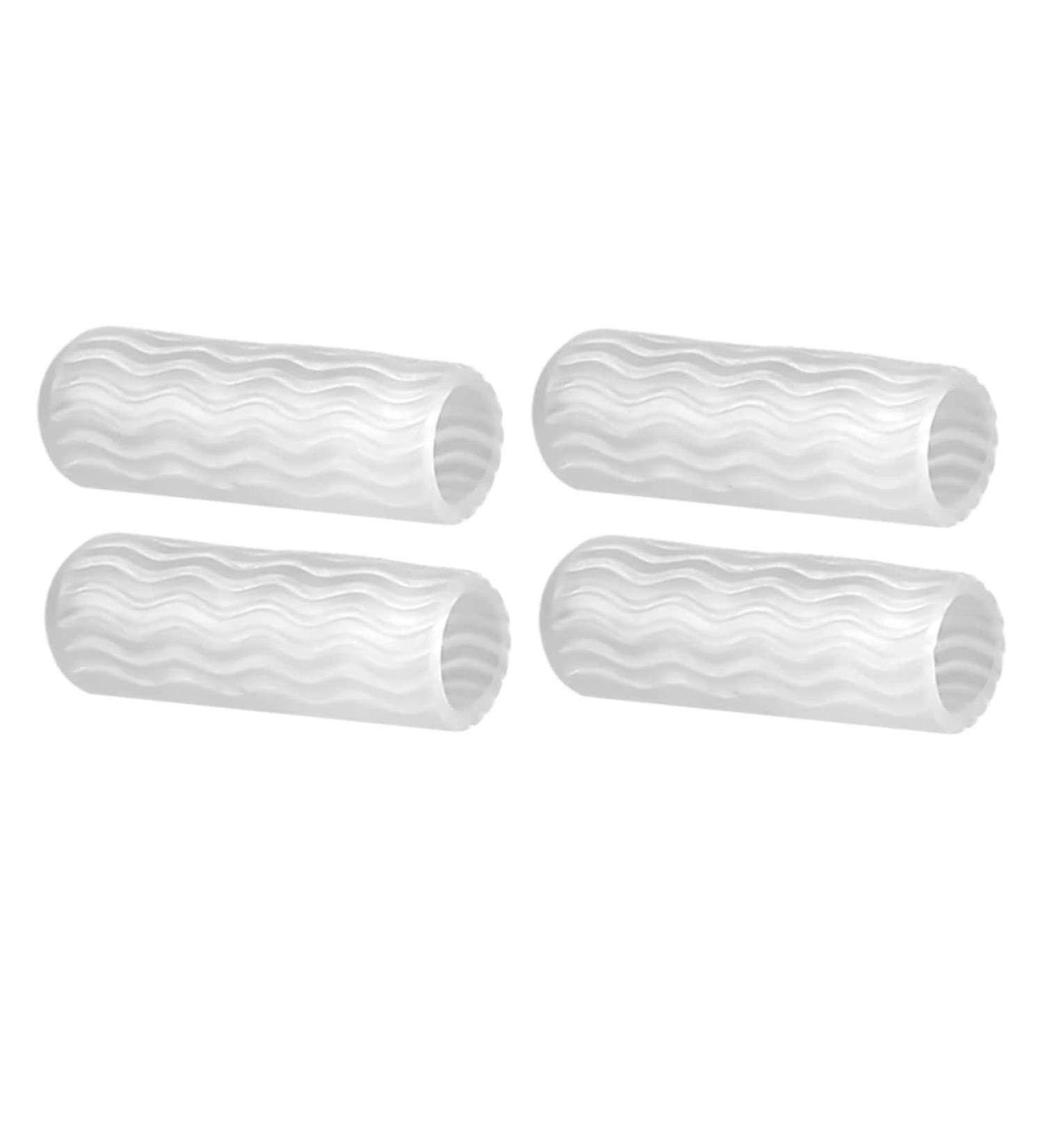 Healeved Silicone Toe Sleeves - 4 Pairs | Adjustable Toe Separators for Sports | Toe Protector Caps & Tubes Set - Buy Online on SooperMarket.com