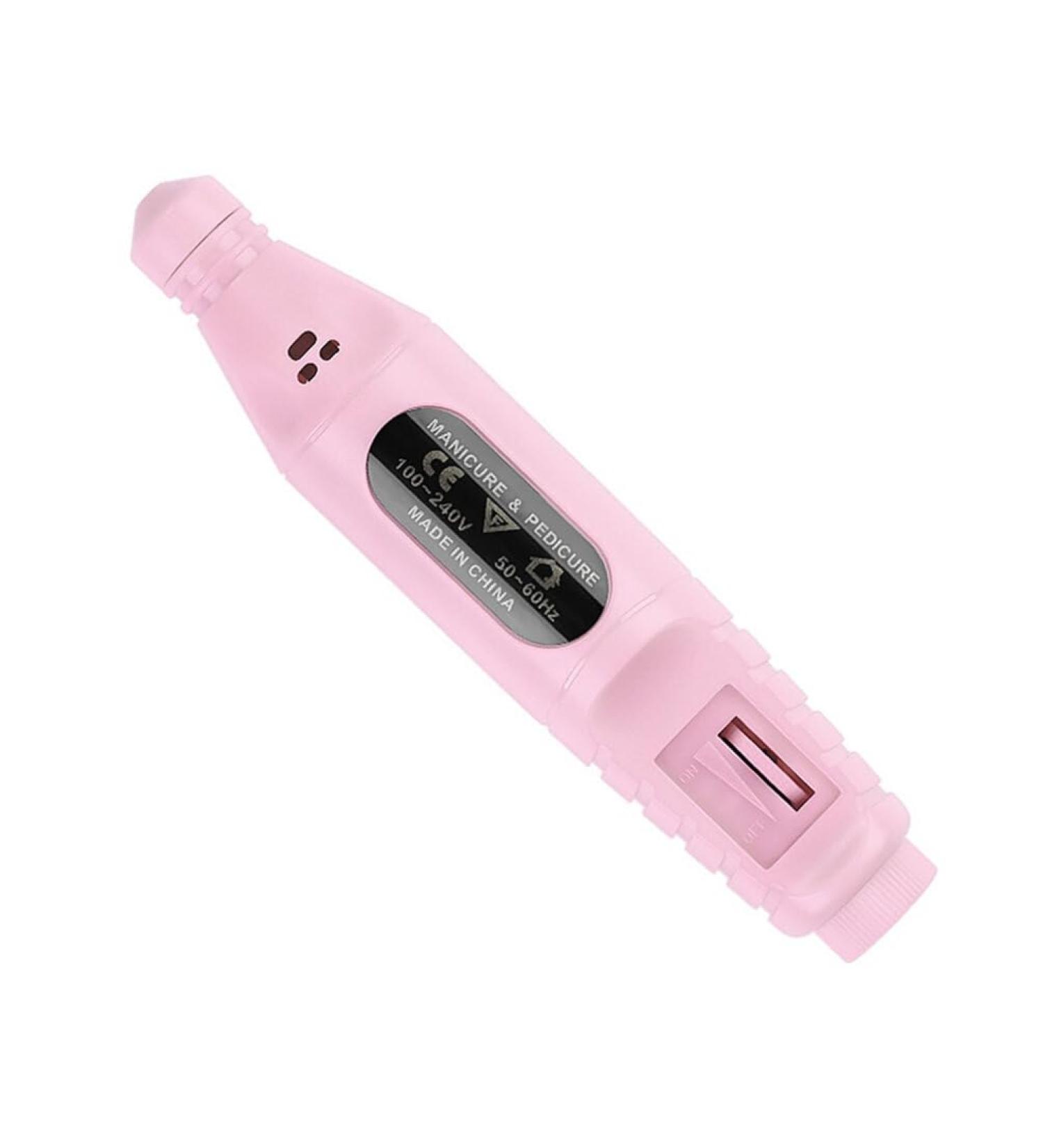 POPETPOP Electric Nail File Acrylic Nails Tools Portable Nail Drill Professional Acrylic Gel Tool Nail File Drill Nail Tools Power Tools Nail Polishing Machine for Nail Art Manicure 13.8*2.8cm Pink - Buy Online on SooperMarket.com