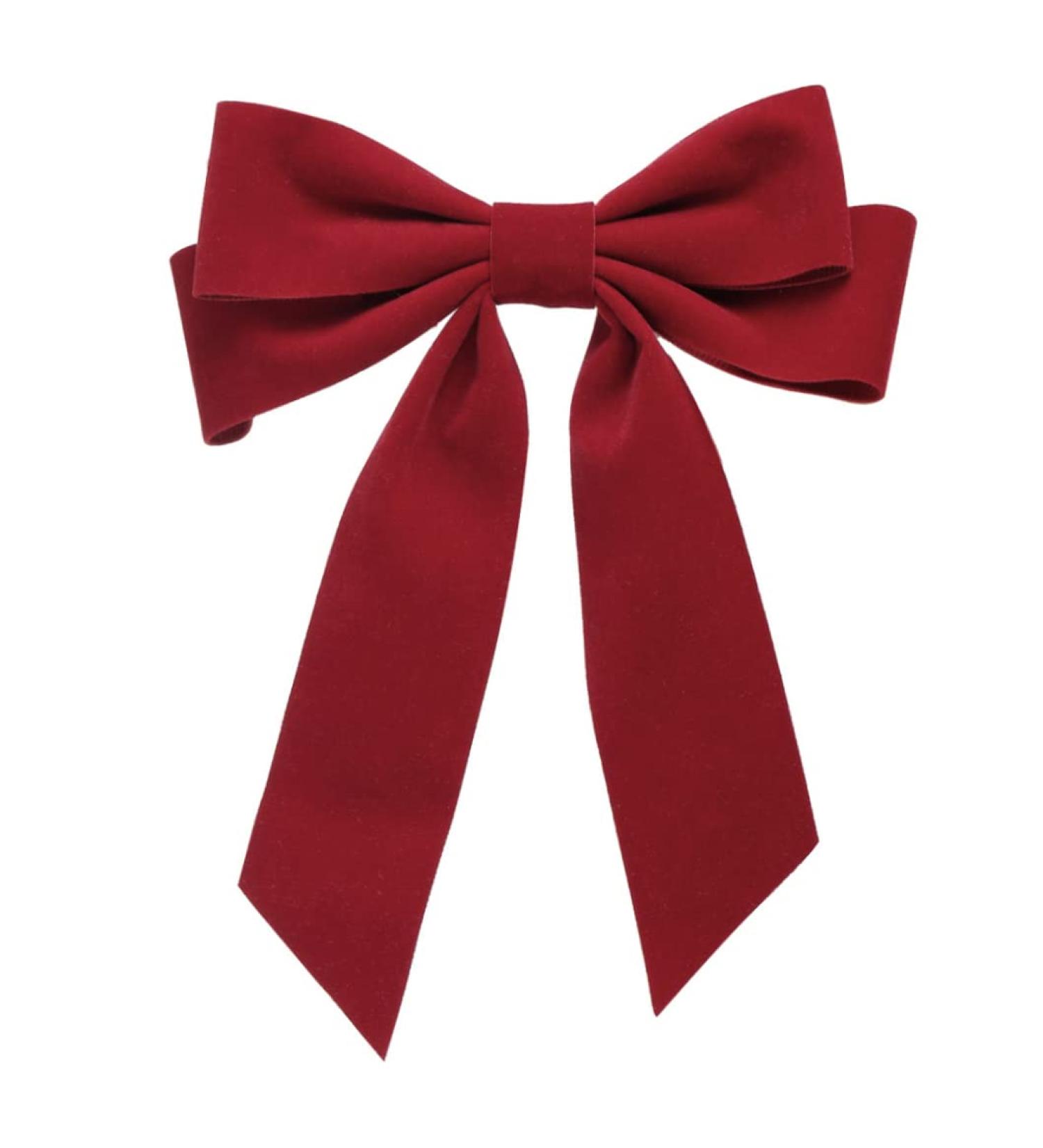 Velvet Hair Bow Clips Large Satin Ribbon Bow Hairpins Bow Hair Barrette for Party Hair Accessories Black Bow Hair Clips Velvet Hair Bow Clips Satin Ribbon Bow Hairpins Red - Buy Online on SooperMarket.com