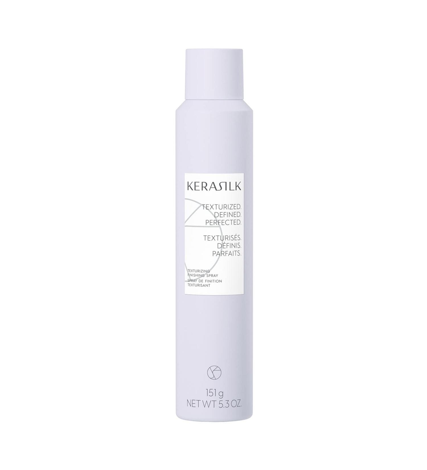 KERASILK Texturizing Finishing Spray | Flexible Hold | Creates Natural Texture Volume & Body | Anti Humidity Effect | With Heat Protection 200ml - Buy Online on SooperMarket.com