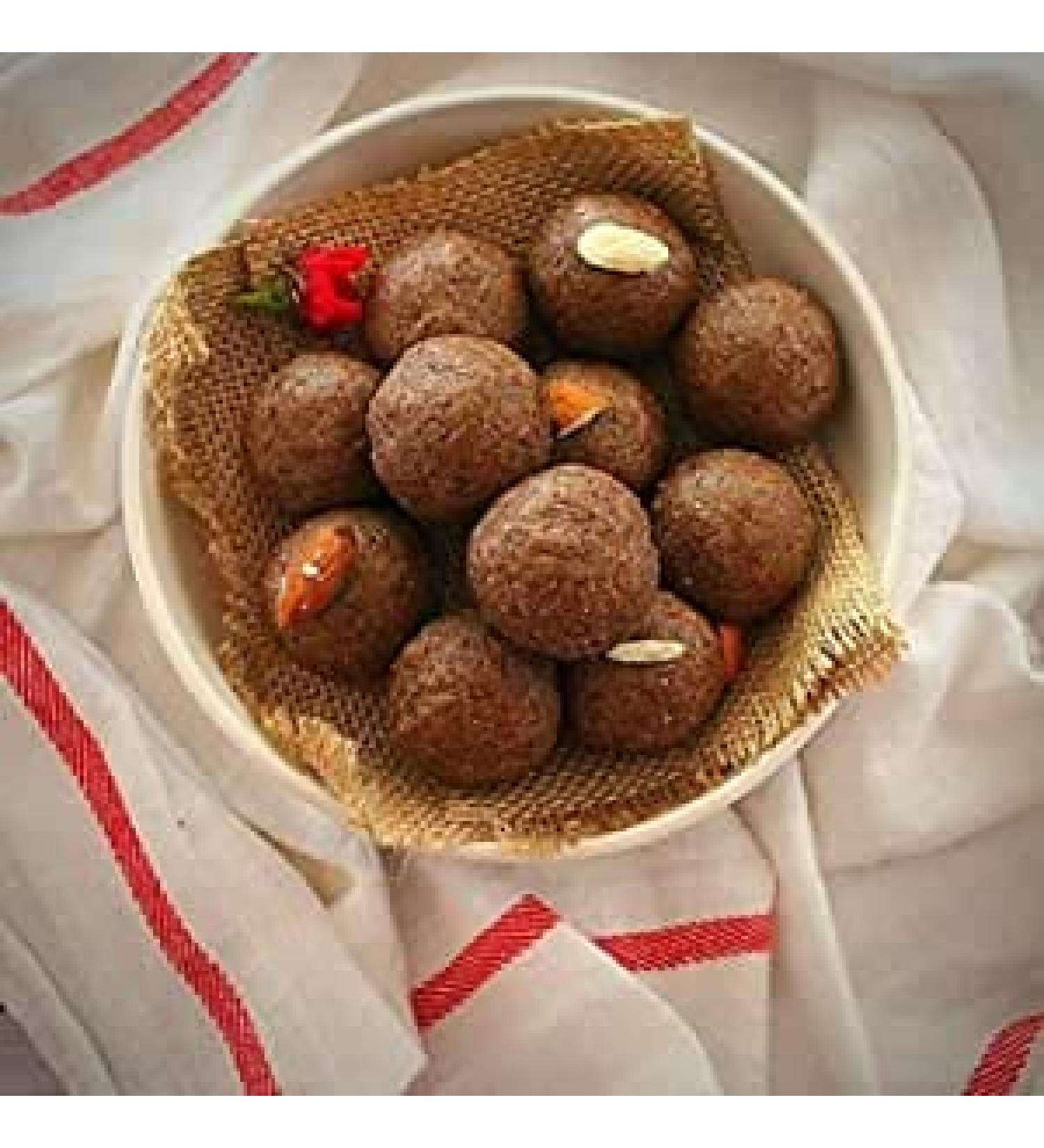 Alsi Pinni 250g Indian Traditional Sweet Best Gift For All Occasions Raksha Bandhan Marriage Diwali Holi Ganesh Chaturthi Festival Treat For Family & Friends - Buy Online on SooperMarket.com