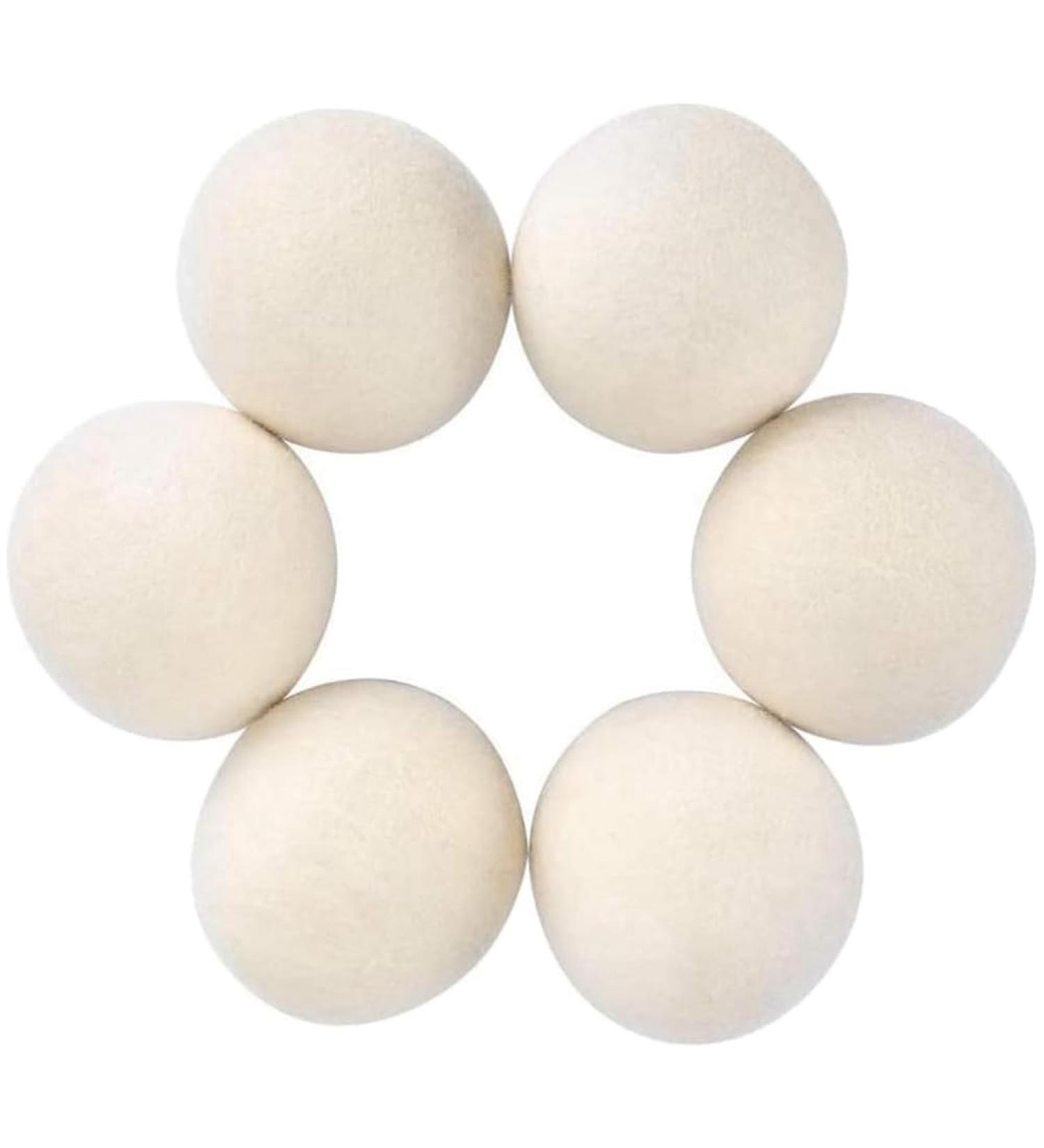 Loufy 6 Premium Natural Wool Drying Balls - Made with Wool that Replaces Drying Sheets - Durable and Easy to Use Lint Remover - Buy Online on SooperMarket.com