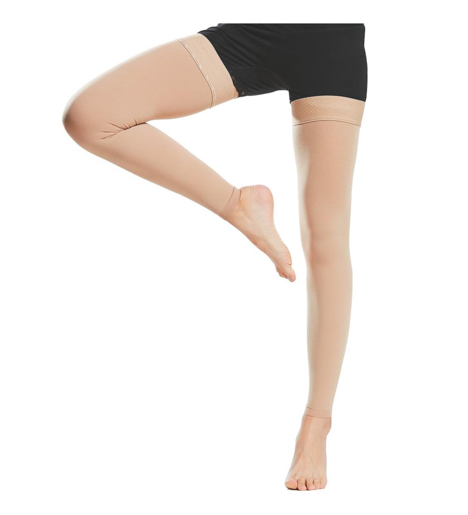 Medical Compression Stockings for Men & Women | Thigh Support 20-30 mmHg for Varicose Veins & Edema Beer Beige Klein - Buy Online on SooperMarket.com