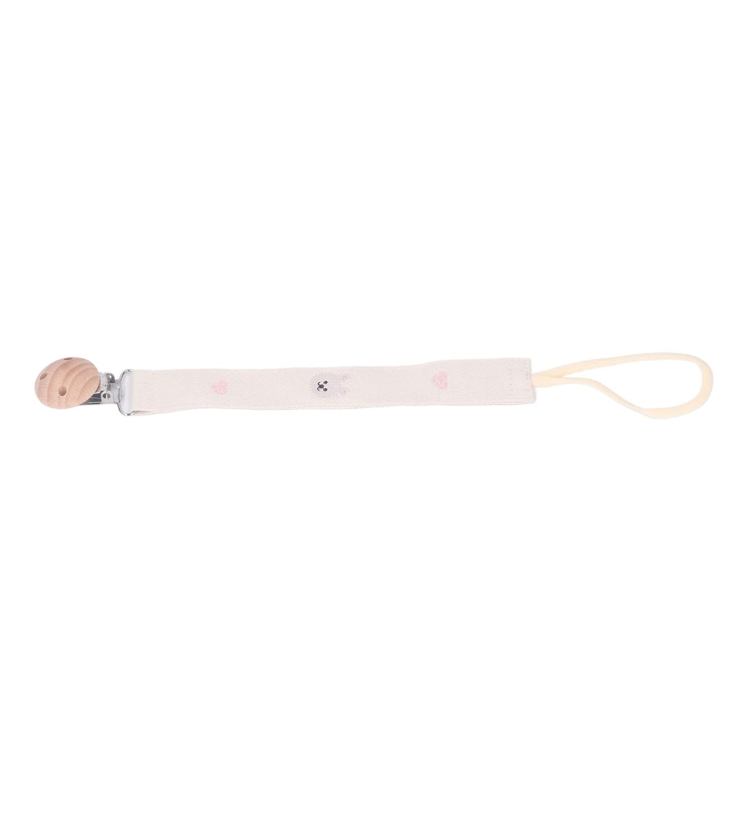 Soft Rabbit Pacifier Holder Strap - Easy-to-Wear Clip for Babies | Prevents Detaching | Best International Shipping - Buy Online on SooperMarket.com