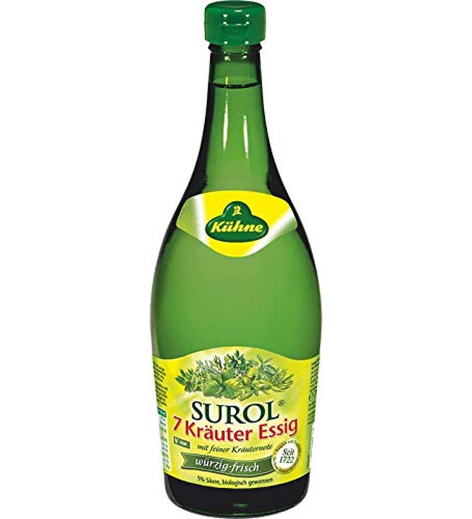 Kuehne- Surol 7 Kraeuter Essig (7 Herb Vingar)- 750ml