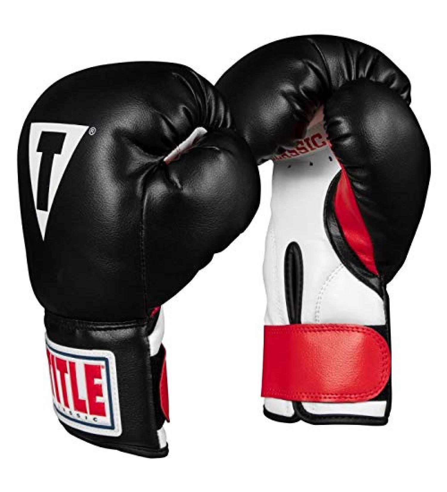 TITLE Classic Kid & Youth Boxing Gloves 2.0 - Black/White/Red (Youth) - Buy Online on SooperMarket.com