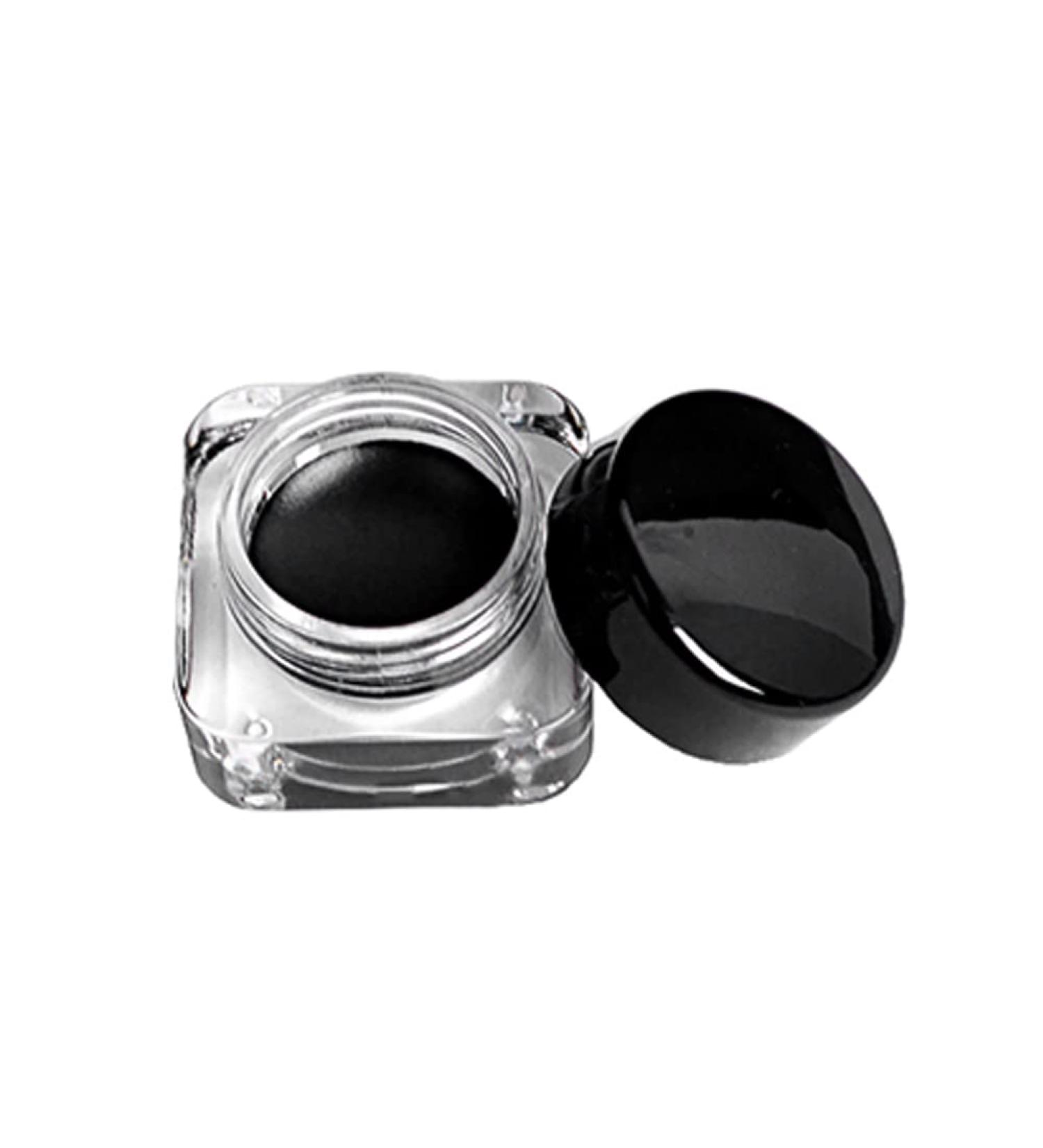 Gel Eyeliner Pot Lasting Gel Eyeliner | Gel Eyeliner with Brush Beauty Cosmetic Last for All Day Long(Black 0.18oz./5g) - Buy Online on SooperMarket.com
