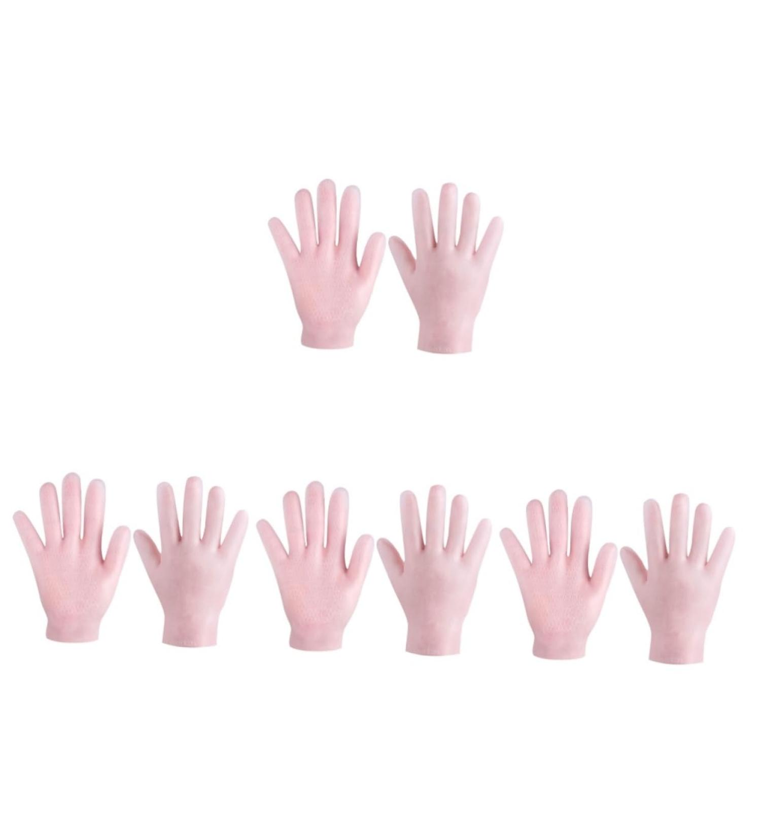 minkissy 4 Pairs Nourishing Care Gloves Moisturizing Gloves Hydrating Gloves Pedicure Foot Spa Moisturizing Spa Gloves Lotion Gloves Gel Spa Gloves Dry Hand Heel Hand Gloves Pink Miss Sebs - Buy Online on SooperMarket.com