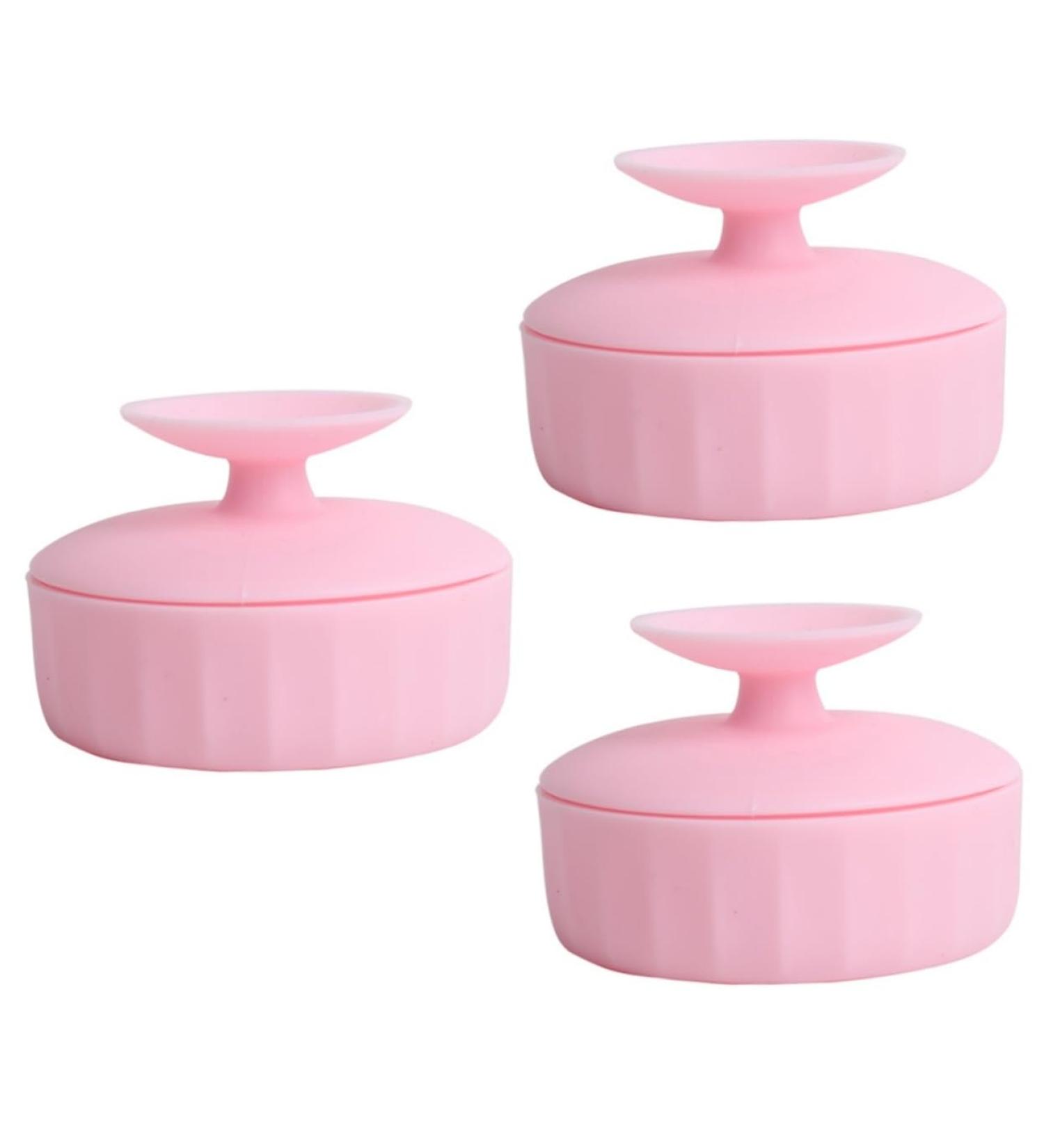 Beavorty 3pcs Makeup Brush Cleaning Box silicone brush cleaner makeup cleaning bowl makeup brush cleaner solution make up silicone makeup brush cleaner Wet and dry Silica gel carpet - Buy Online on SooperMarket.com