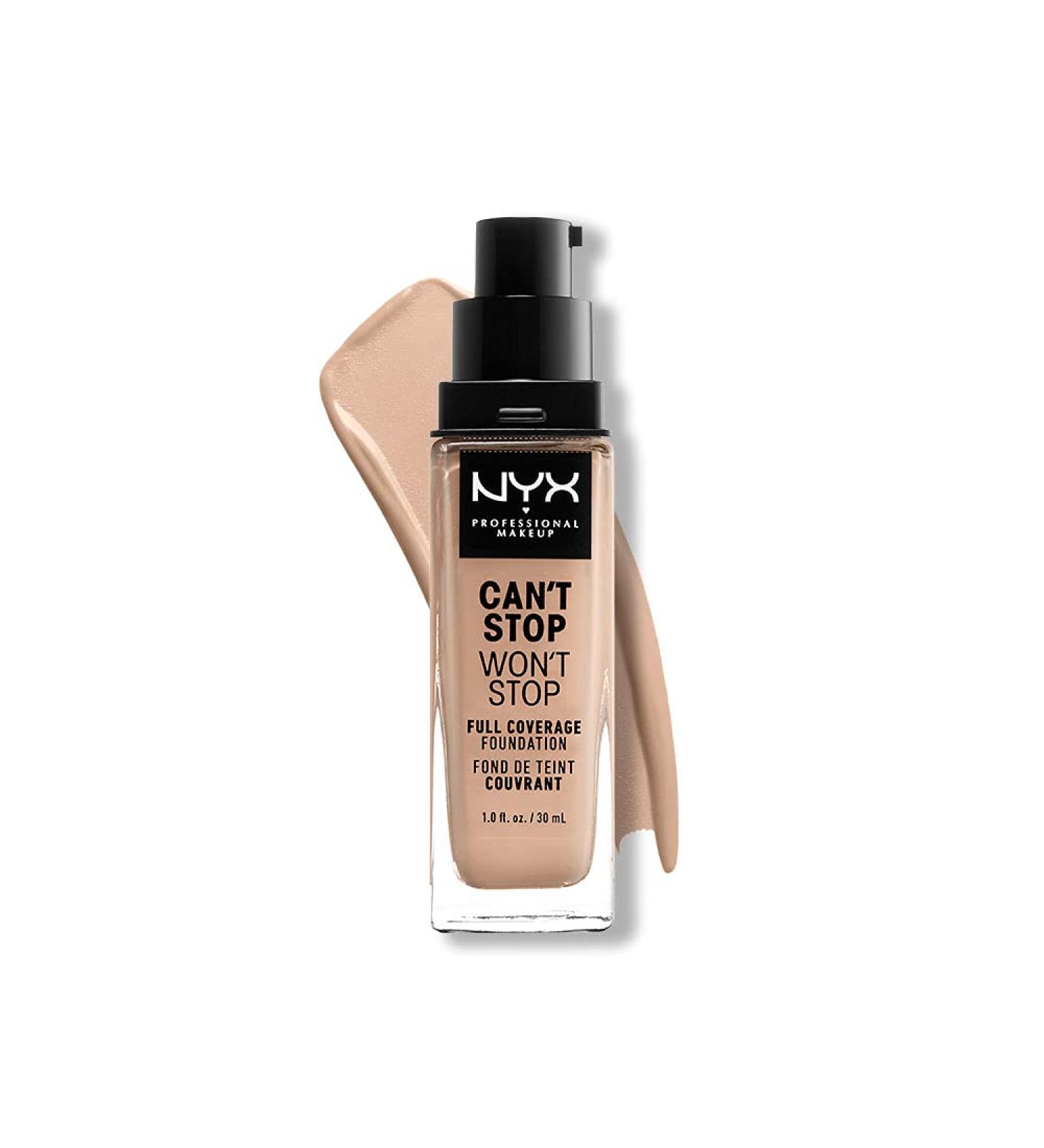 NYX Can't Stop Won't Stop Full Coverage Foundation Light 05 - Waterproof & Vegan - Buy Online on SooperMarket.com