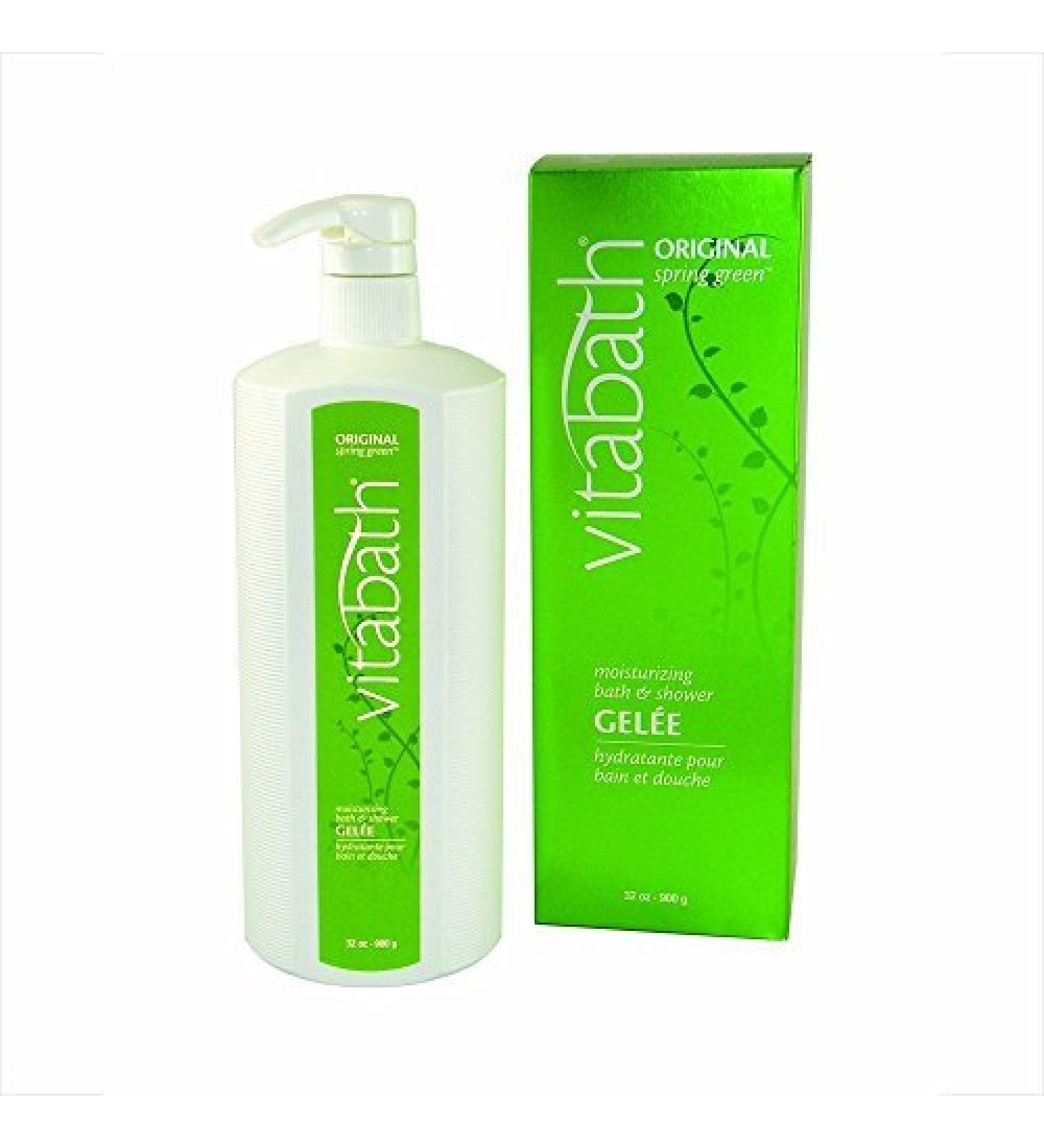 Vitabath Moisturizing Bath & Shower Gelee  Original Spring Green 32 oz (900 g)