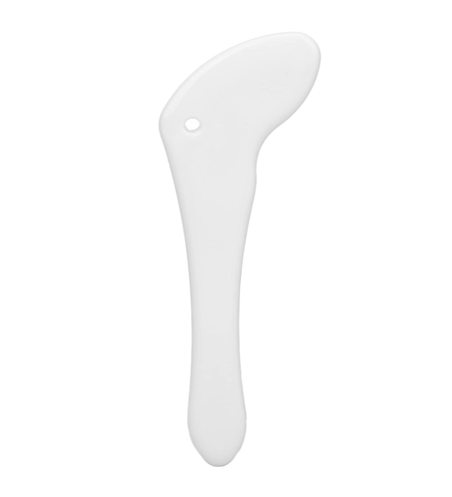 Buy Ceramic White Gua Sha Board - Portable Skin Care Massage Tool for Body & Face - Buy Online on SooperMarket.com