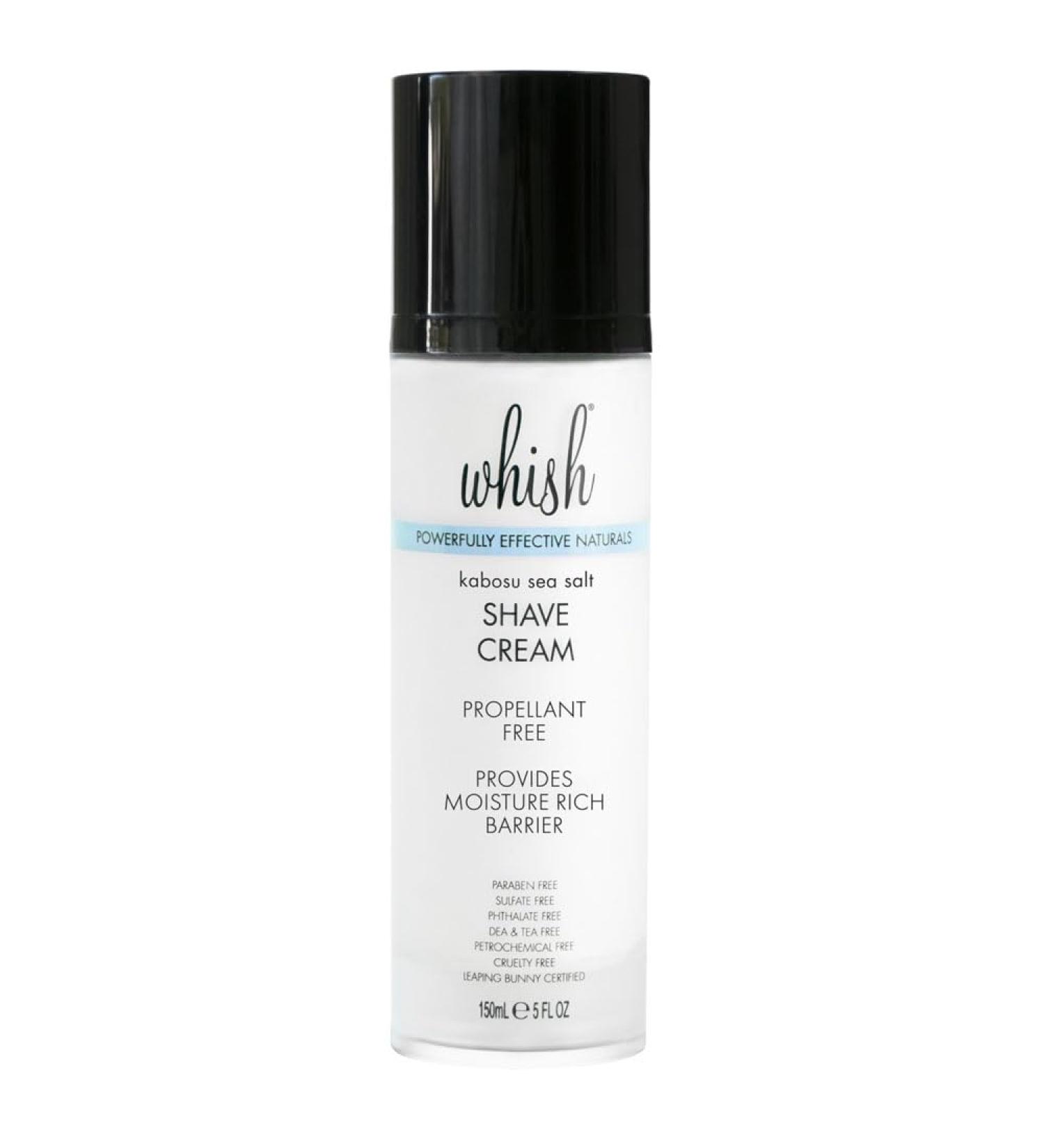Whish Shave Cream - Kabosu Sea Salt | Smooth Shaving & Hydration | International Shipping Available - Buy Online on SooperMarket.com
