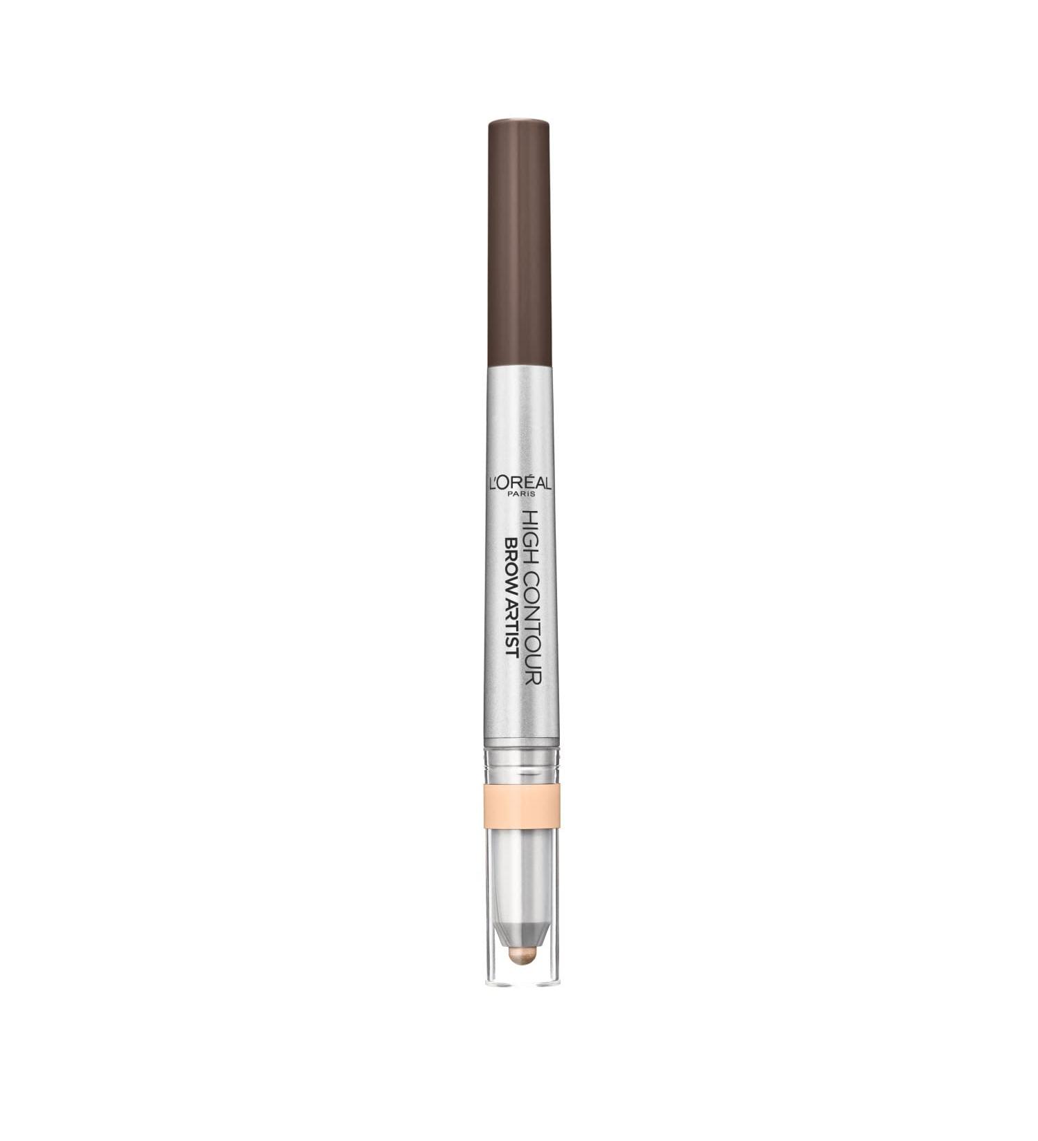 L'Oreal High Contour Brow Pencil & Highlighter Duo - 108 Warm Brunette - Buy Online on SooperMarket.com