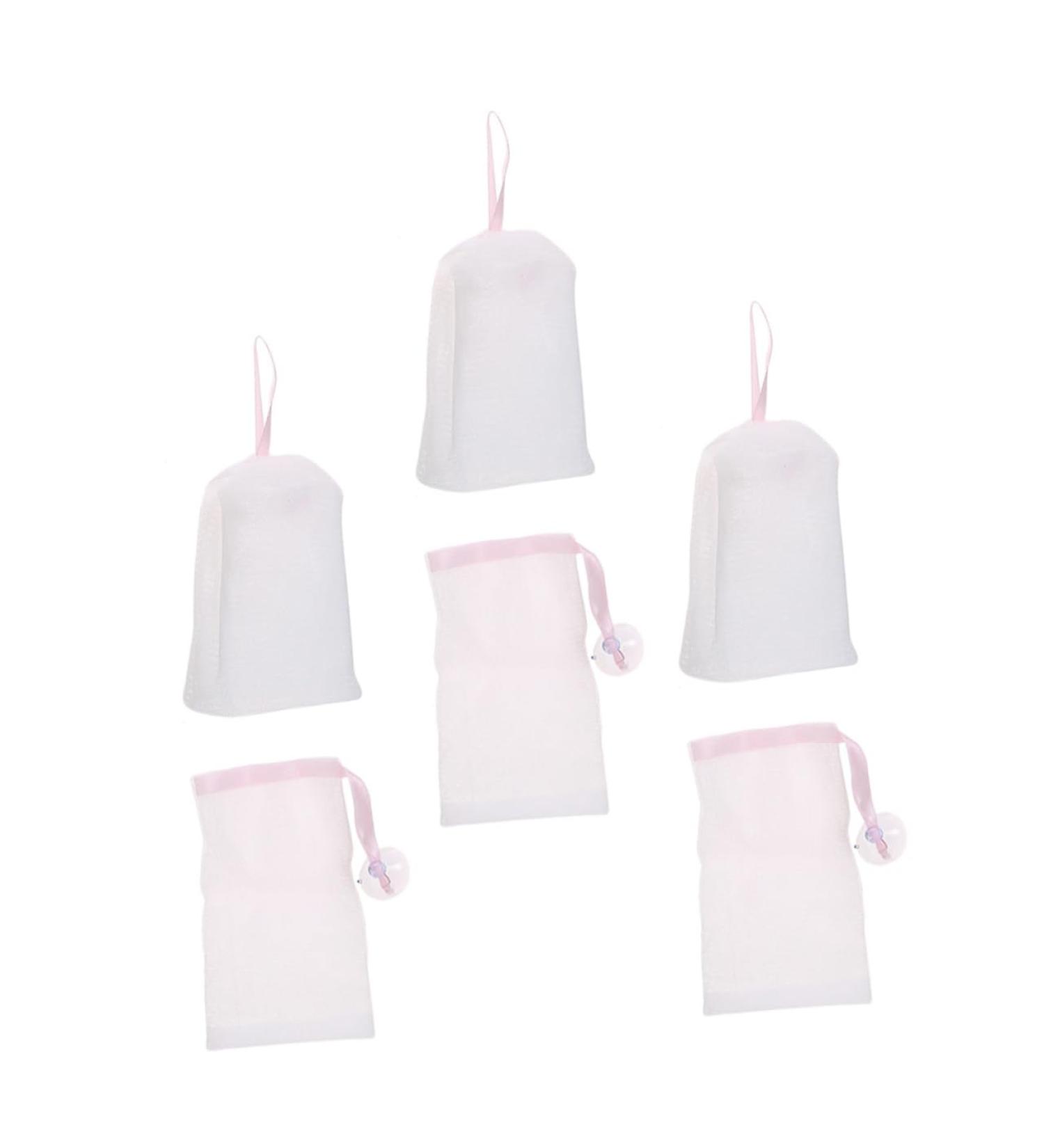SOESFOUFU 6pcs Net Soap Exfoliating Bath Exfoliating Soap Pouch Foaming Nets or - Buy Online on SooperMarket.com