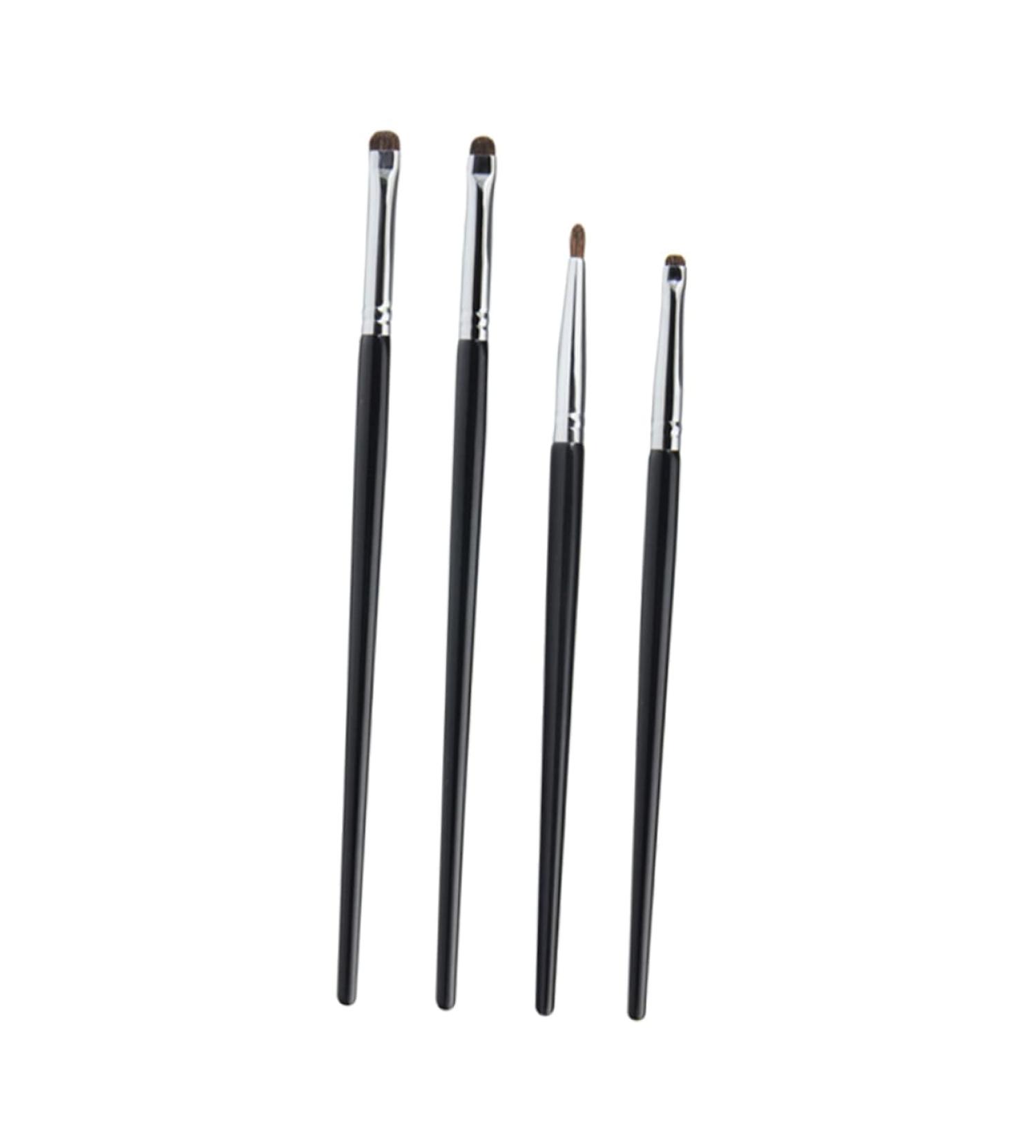 Mikinona 4pcs Eyeliner Brush Eye Brush for Makeup Eye Precision Brush Black Makeup Brush - Buy Online on SooperMarket.com