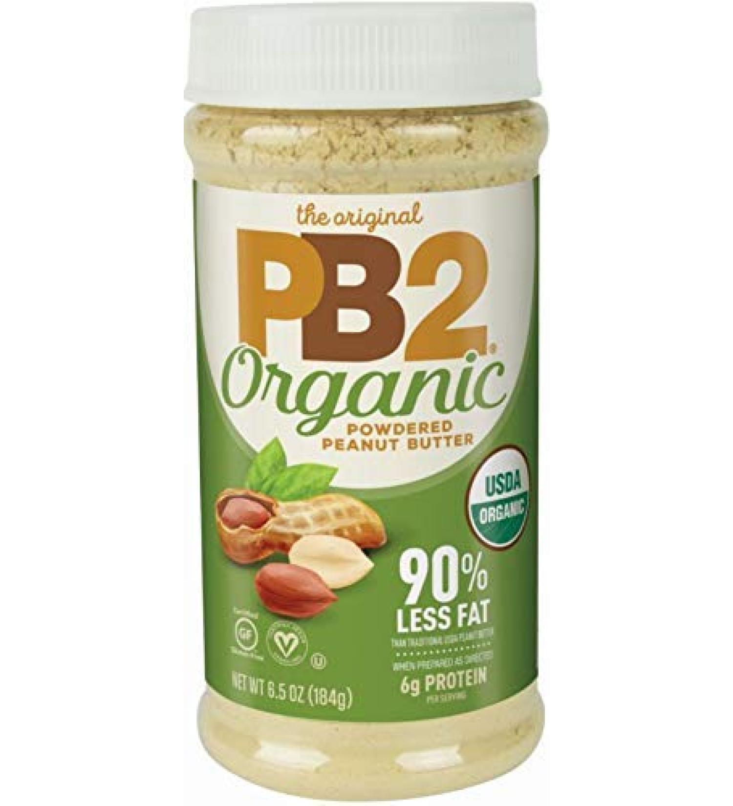 PB2 Organic Powdered Peanut Butter | 6.5 oz - Guilt-Free Nut Butter - Buy Online on SooperMarket.com