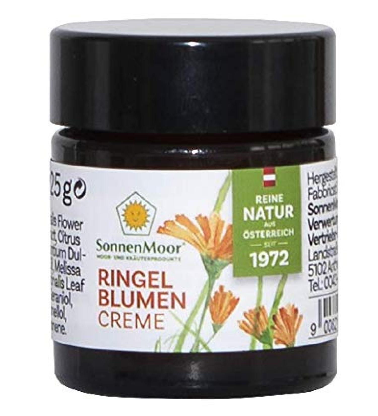Calendula Ointment 25g - Natural Lip Care Cosmetic in Glass Jar | Soothes Chapped Lips - Buy Online on SooperMarket.com