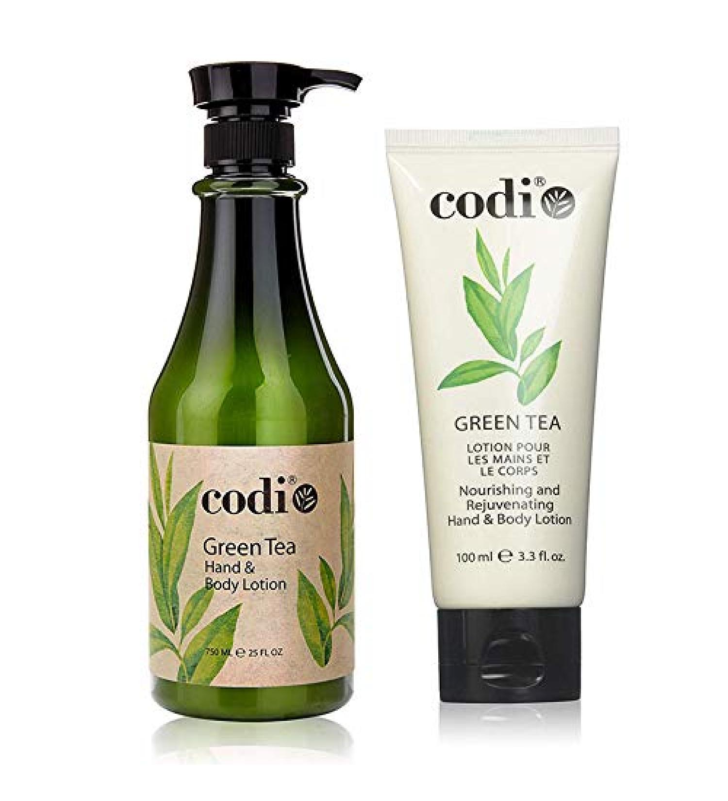 Codi Green Tea Hand & Body Lotion Duo 25 oz + 3.3 oz