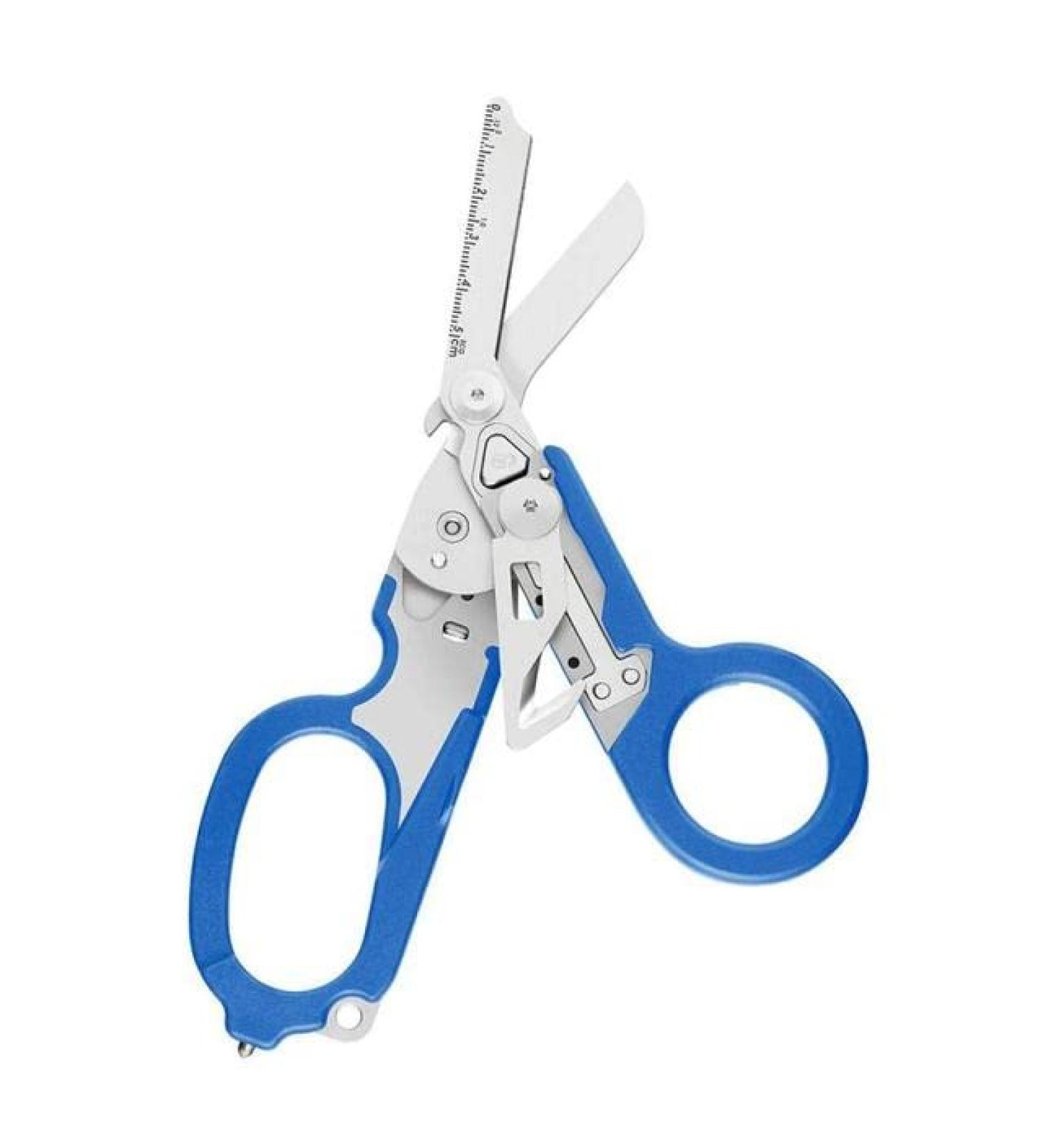 6-In-1 Raptor Emergency Shears Foldable Tool - Blue | Tactical Pliers & Scissors for Camping & Survival - Buy Online on SooperMarket.com