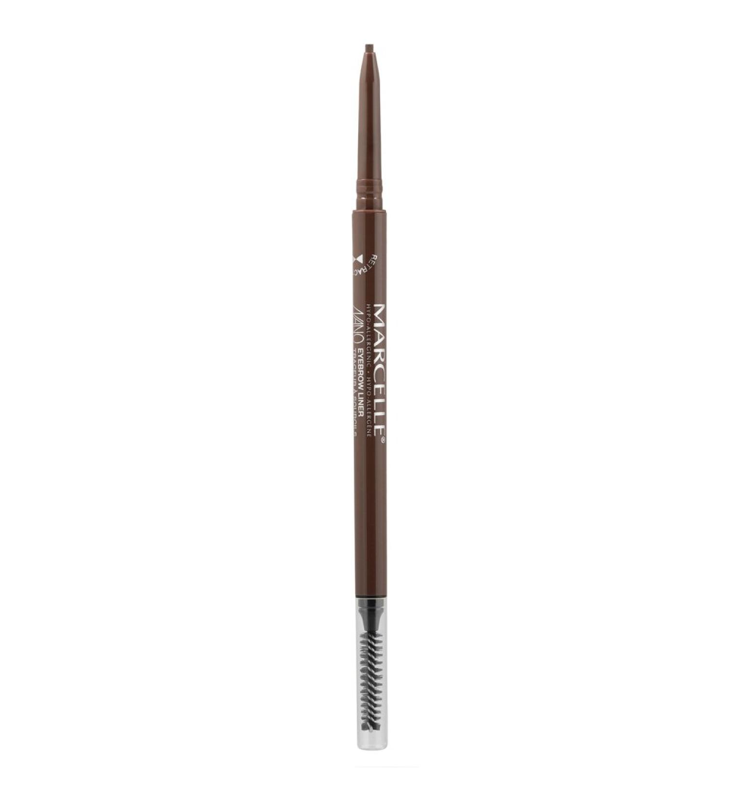 Marcelle Nano Retractable Eyebrow Liner - Medium Brown Brow Pencil | Waterproof, Long-Lasting, Hypoallergenic, Cruelty-Free | 0.09g - Buy Online on SooperMarket.com
