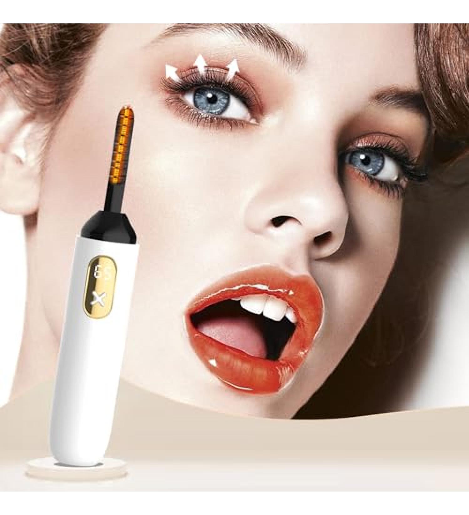 Heated Eyelash Curler BUV Electric Eyelash Curler with Type-C Fast Heating Eye Lash Curler with 2 Heating Modes Anti-Burn Lash Curler No Harm to Lashes - Buy Online on SooperMarket.com