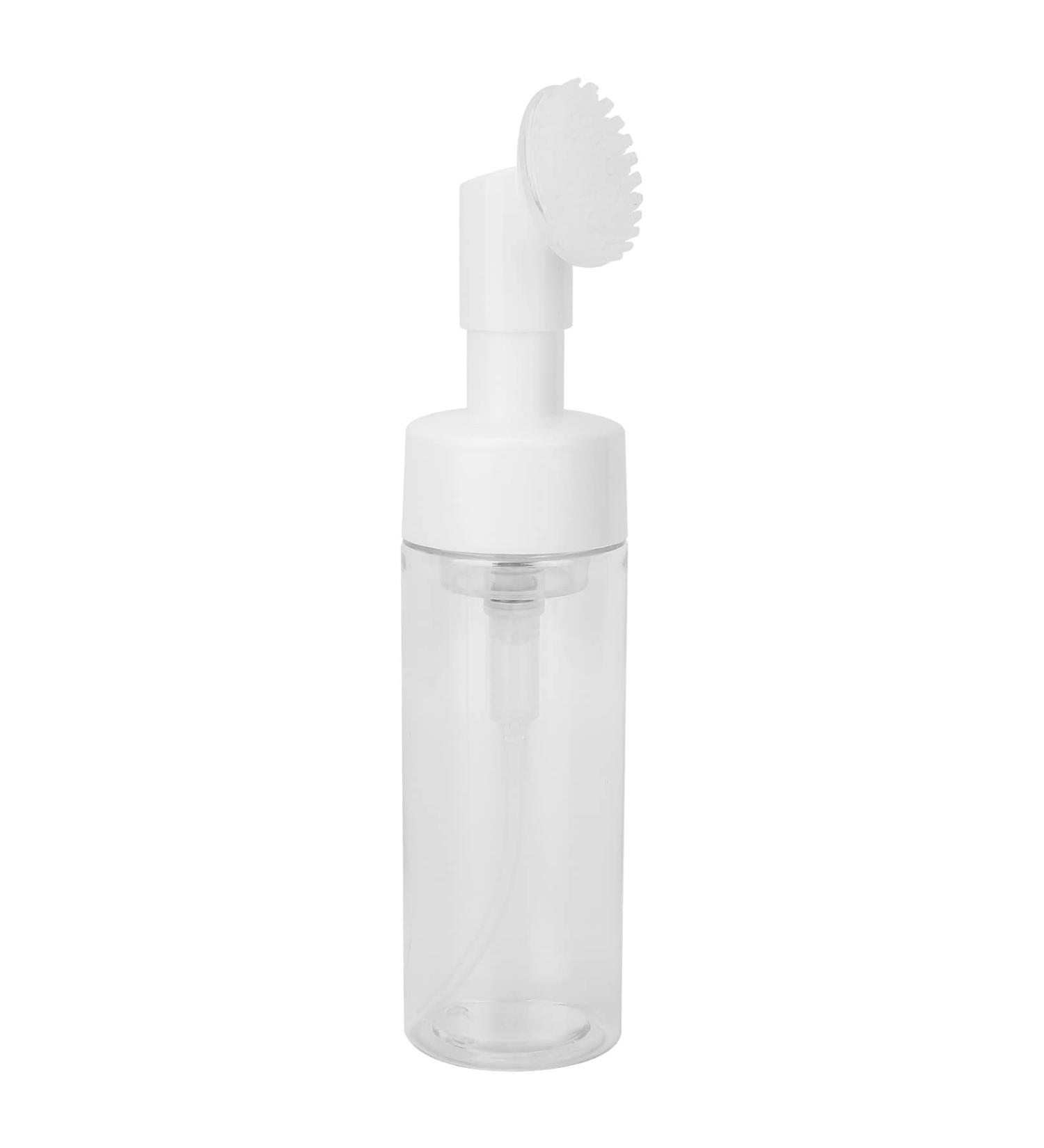 Buy Transparent Foam Bottle with Brush for Facial Cleanser Best International Shipping | #1 Foam Pump Bottle - Buy Online on SooperMarket.com