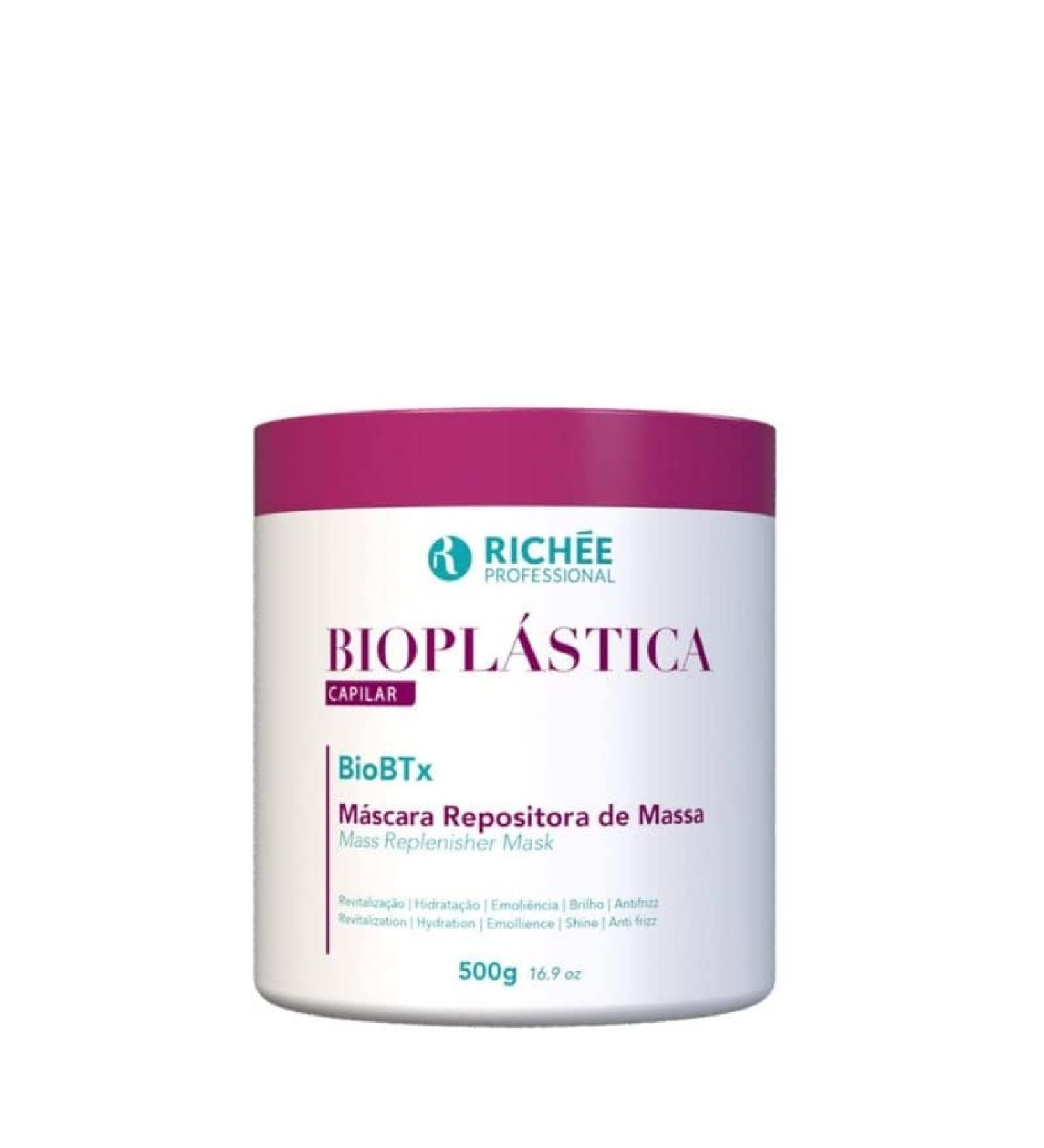 Rich e Professional Bioplastica BioBTX Hair Mask 500g/16.9oz - Deep Conditioning Treatment - Buy Online on SooperMarket.com