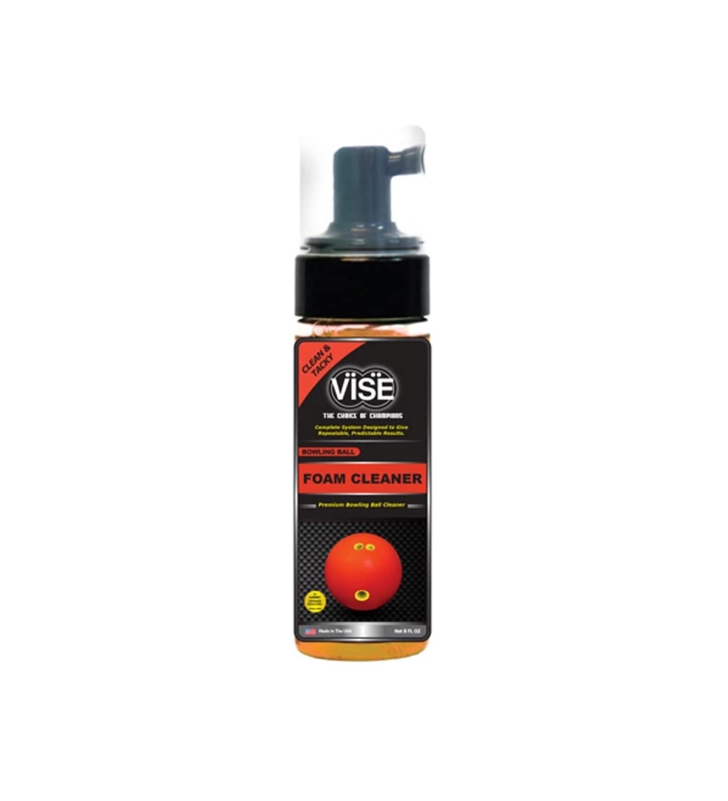 Vise Foam Bowling Ball Cleaner 8 Ounces, Red