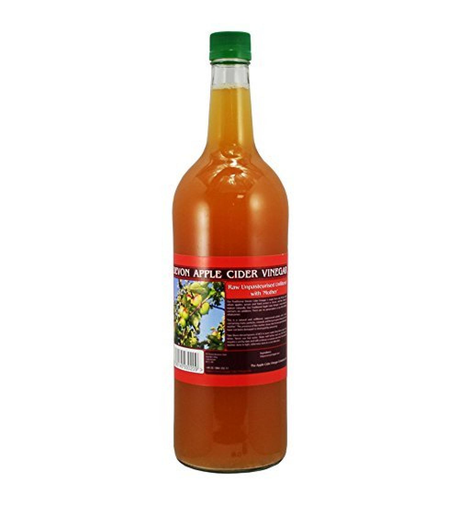 Apple Cider Vinegar with 'Mother' - 1 litre Glass Bottle