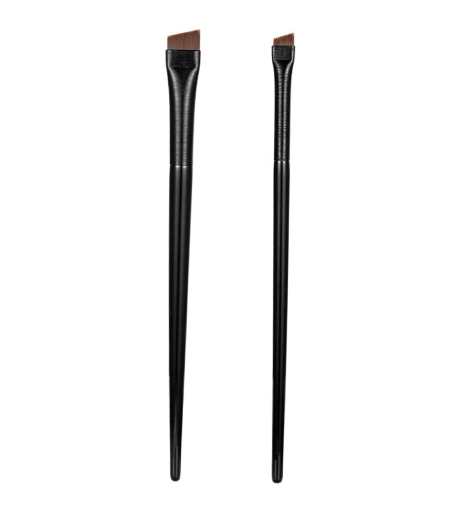 PLAFOPE 3 Sets Wood Black Ultra Thin Eyeliner Brow Brush Kit Eye Makeup Tool Flat Eyebrow Brush - Buy Online on SooperMarket.com