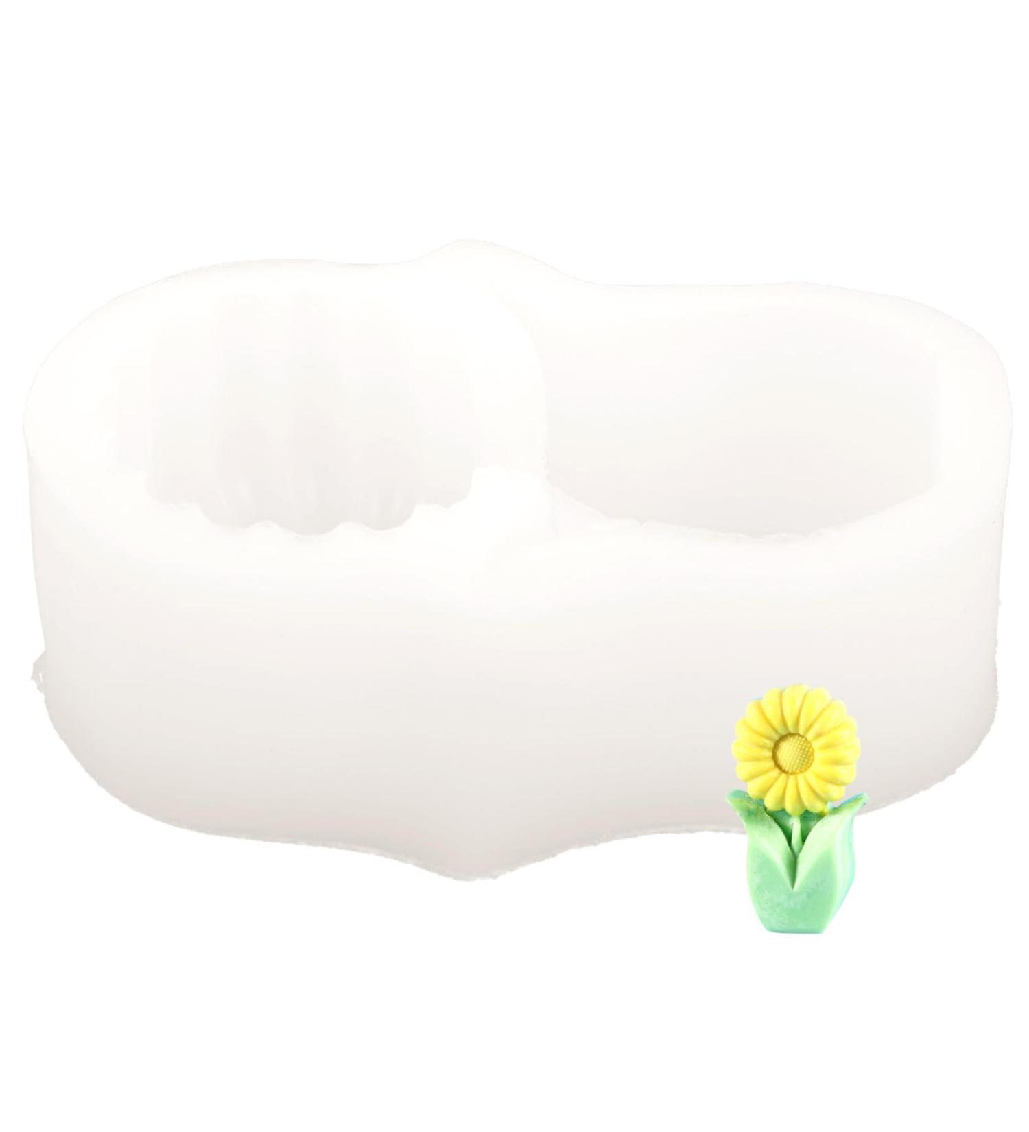 Candle Mold Soap Molds Beeswax for Candle Making Silicone Molds Scented Candles Resin Molds Candle Making Supplies Soap Dishes for Bar Soap Aromatherapy White Silica Gel Candle Wax White 11.3X7.5cm - Buy Online on SooperMarket.com