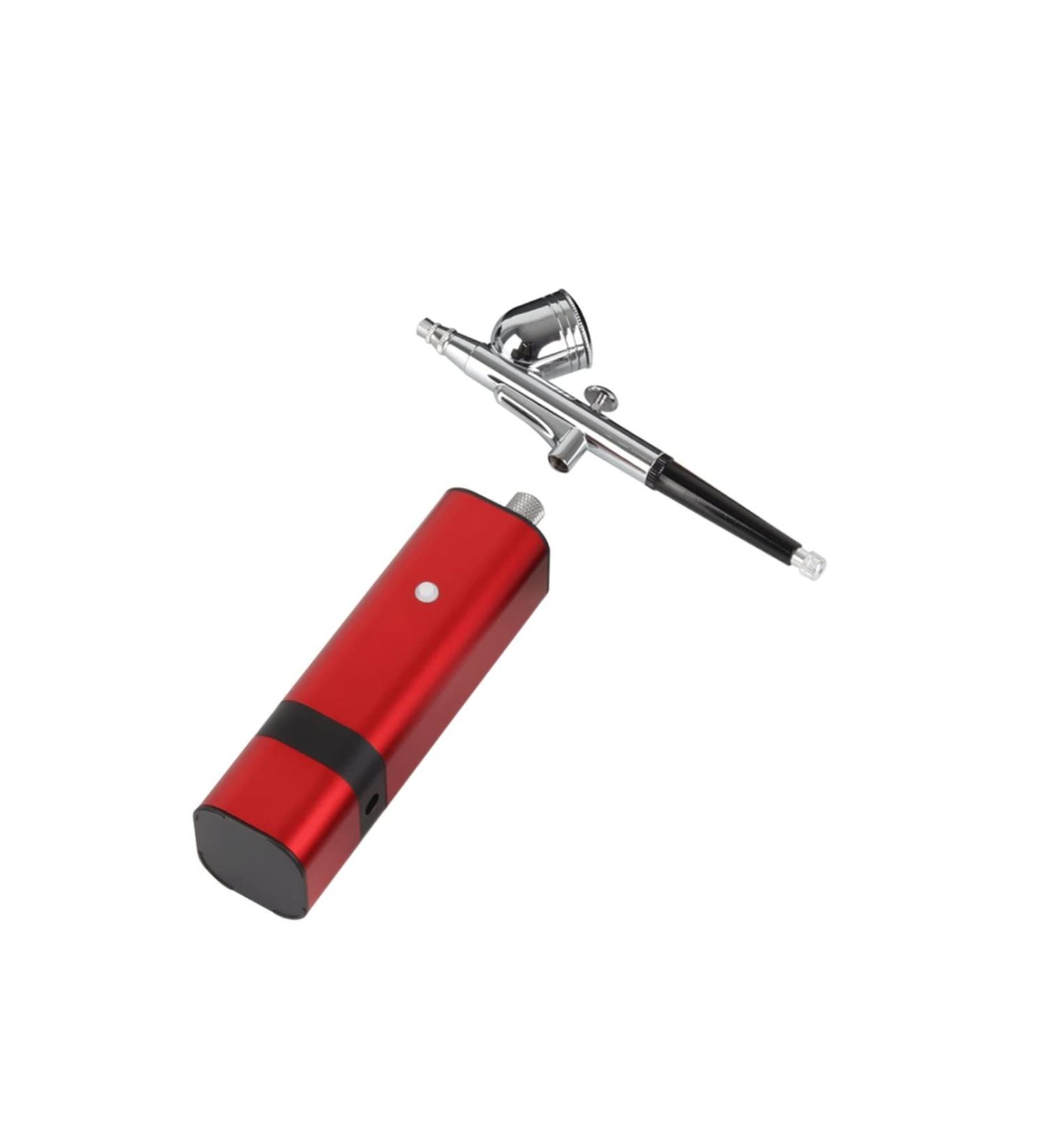 Universal Paint Spraye Rechargeable Airbrush Kit with Gravity Type Spray Gun for Art Model Body Paint Artist Makeup Nail Tattoos Cake Tools Painting Varnishing Lacquering - Buy Online on SooperMarket.com