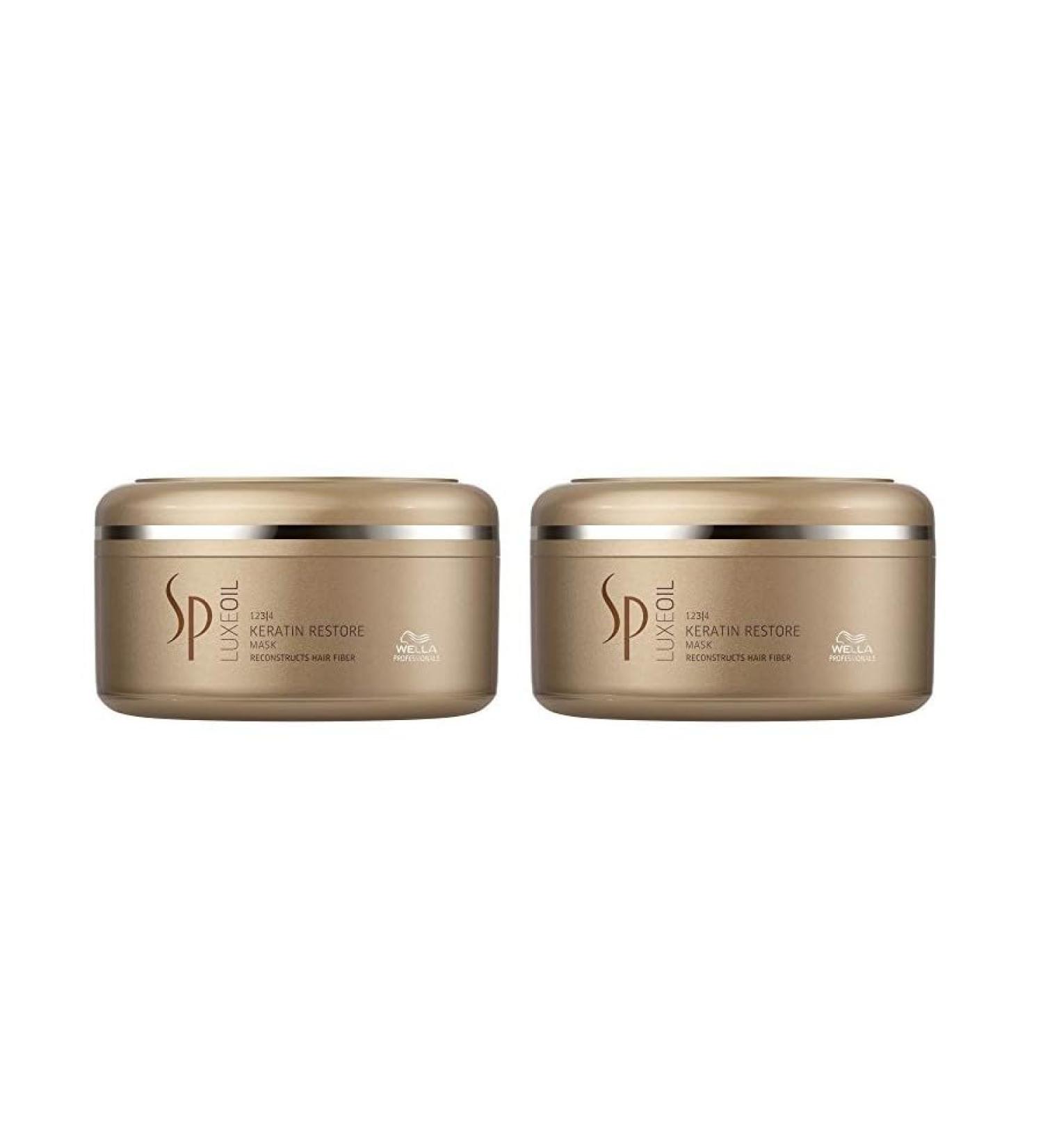 Buy 2x Wella SP System Professional Luxeoil Keratin Restore Mask 150ml | Best Hair Care Treatment - International Shipping Available - Buy Online on SooperMarket.com