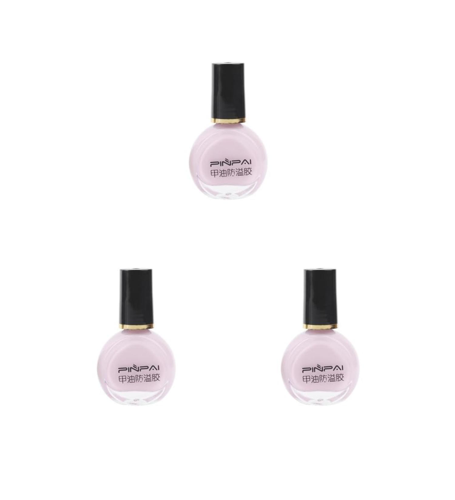 3 set of Nail Polish Glue Peel Off Liquid Nail Art Tape Latex Tape Finger Skin Protected Liquid Nail Care Tool Pink 10ml 3 set of (Pink 10ml) - Buy Online on SooperMarket.com