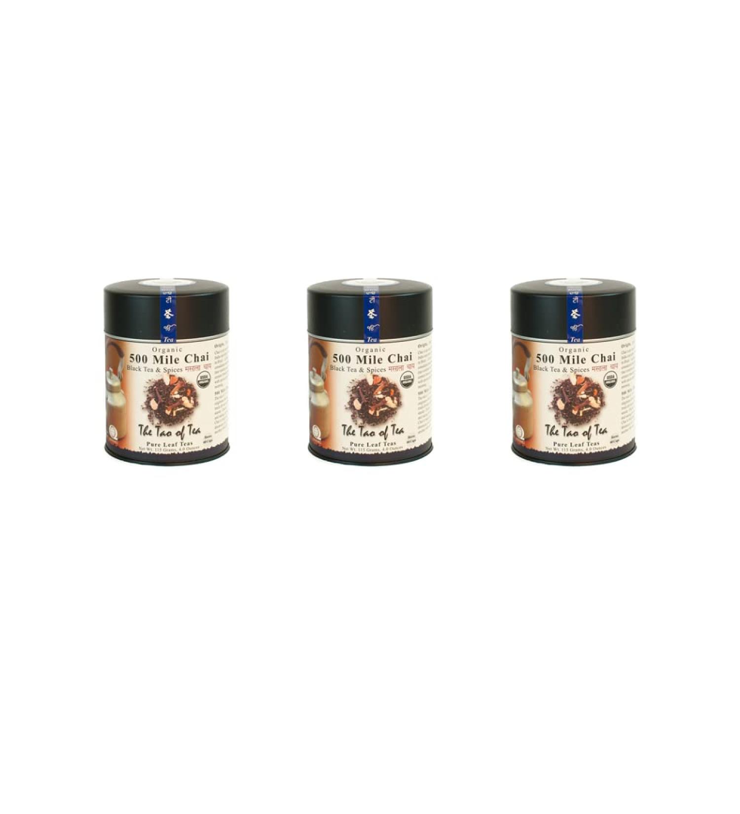 Organic Black Tea & Spices - 500 Mile Chai 4.0 oz | The Tao of Tea - Buy Online on SooperMarket.com