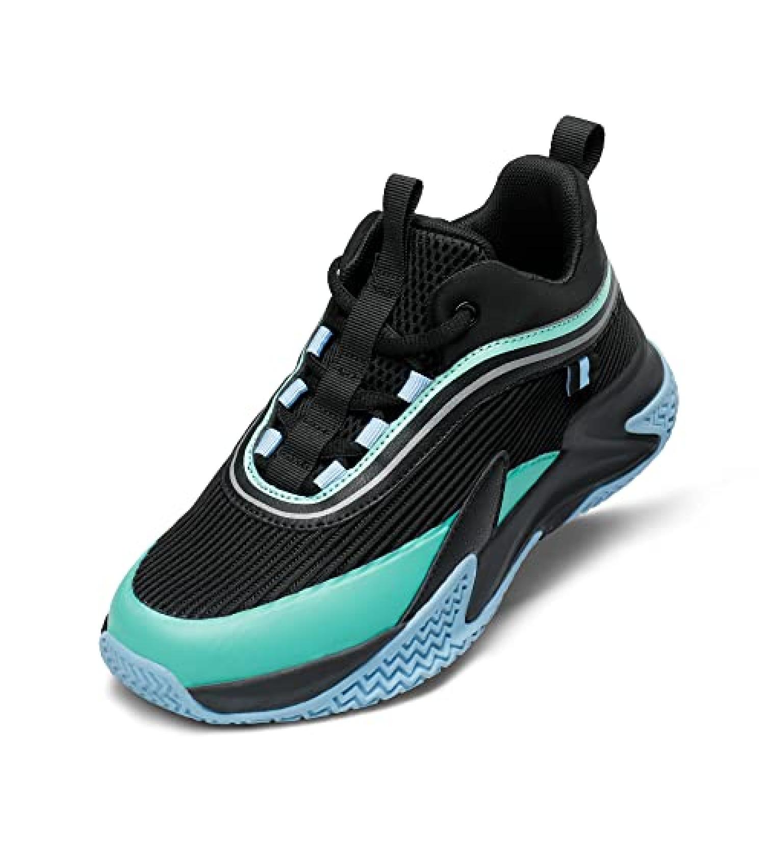 DREAM PAIRS Kids Basketball Shoes | Breathable Sports Sneakers - Black/Green - Size 1 Little Kid - Buy Online on SooperMarket.com
