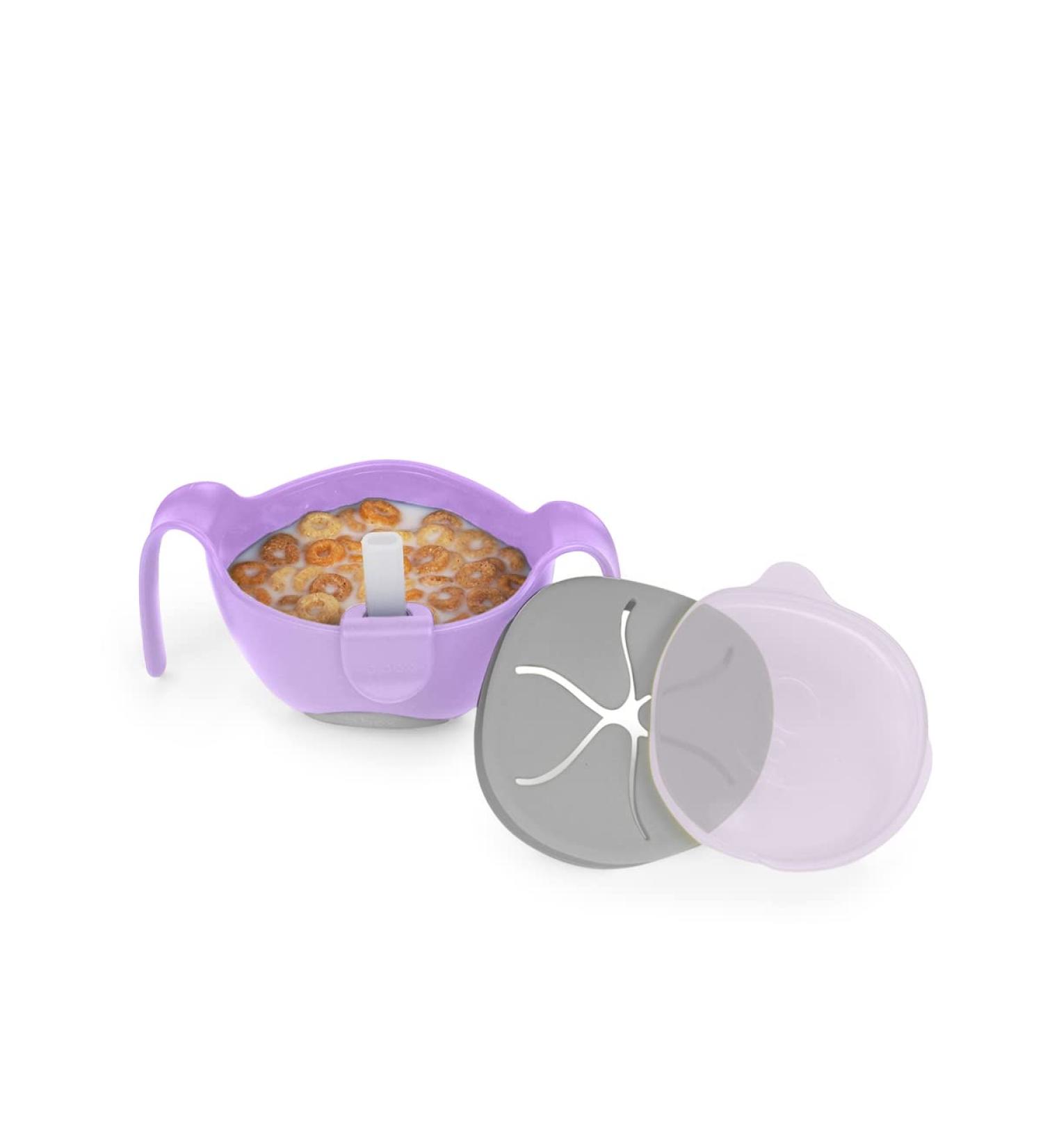 b.box 3 in 1 Toddler Bowl | Boysenberry 8.5 oz | Includes Straw Lid & No Spill Snack Insert | Dishwasher & Microwave Safe | BPA Free | Ages 6 mo - Buy Online on SooperMarket.com
