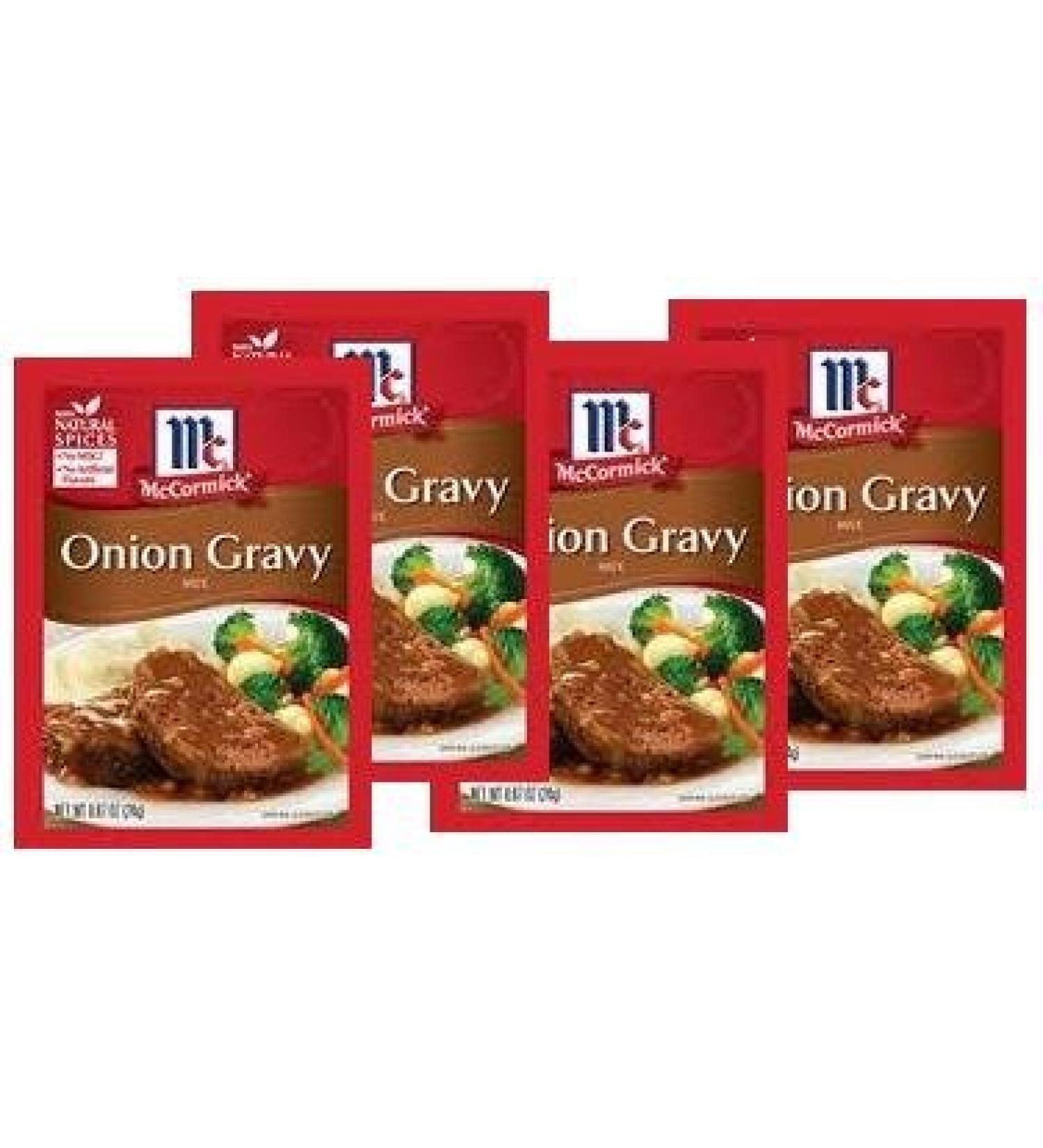 McCormick Onion Gravy Mix (.87 oz Packets) 4 Pack