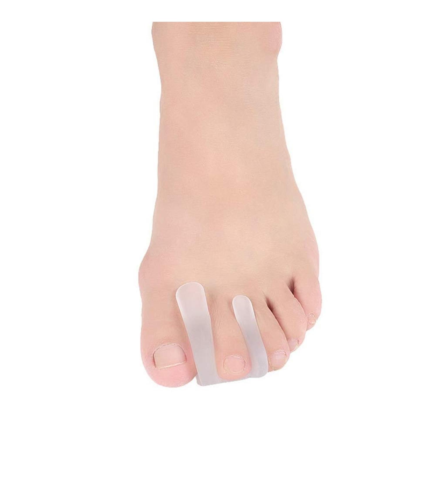 Silicone Hallux Valgus Braces Gel Insoles - Toe Corrector & Separator for Bent Toes - Buy Online on SooperMarket.com
