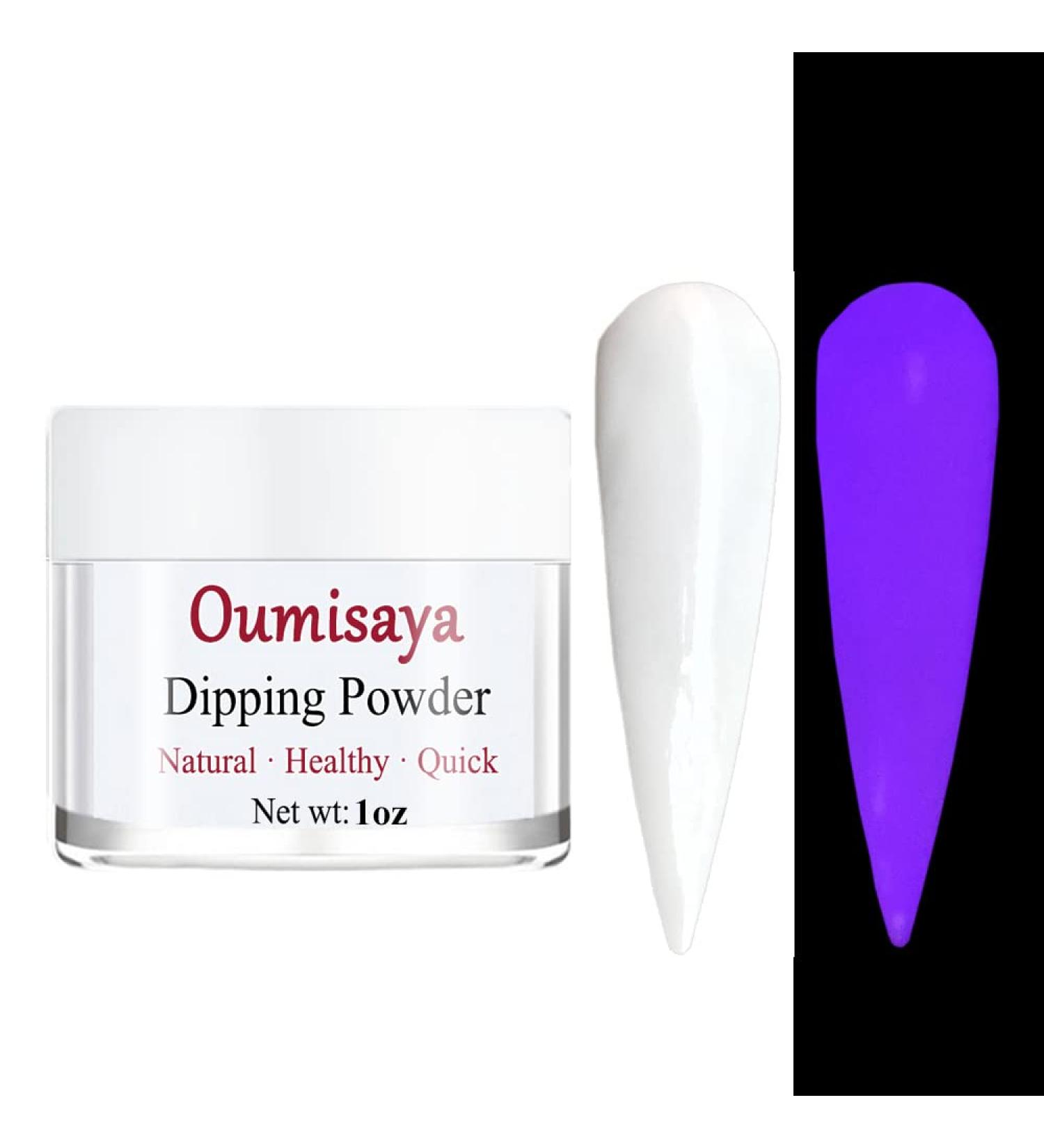Glow in the Dark White Nail Dip Powder 1OZ GL085 - OUMISAYA Fluorescent Dipping Powder - Buy Online on SooperMarket.com
