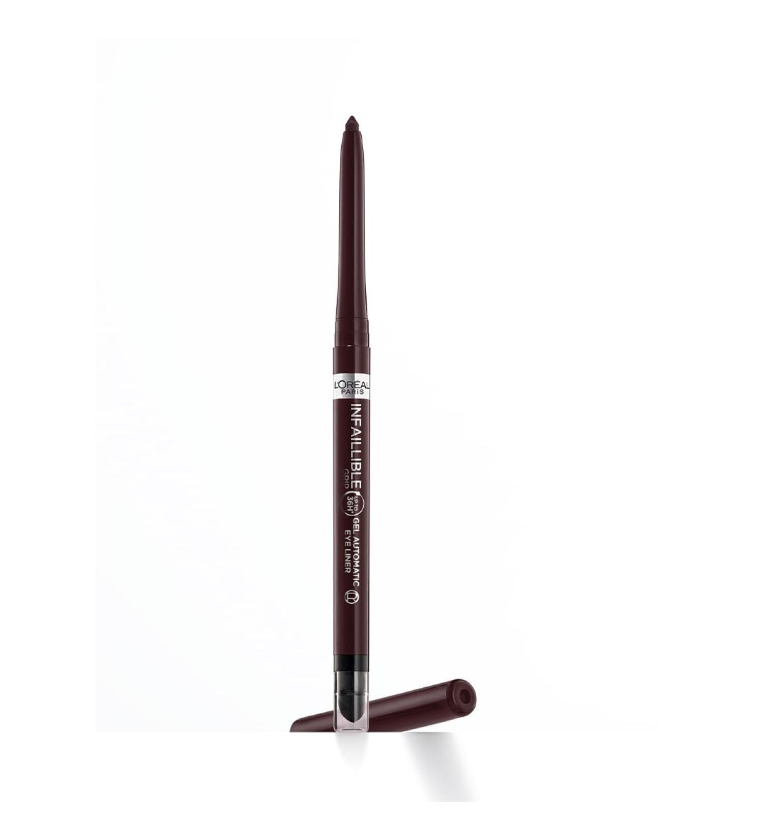 L'Or al Paris Waterproof Gel Eyeliner with Sponge - 36H Infaillible Smokey Eyes Brown Denim - 1g (1 Pack) | International Shipping Available - Buy Online on SooperMarket.com