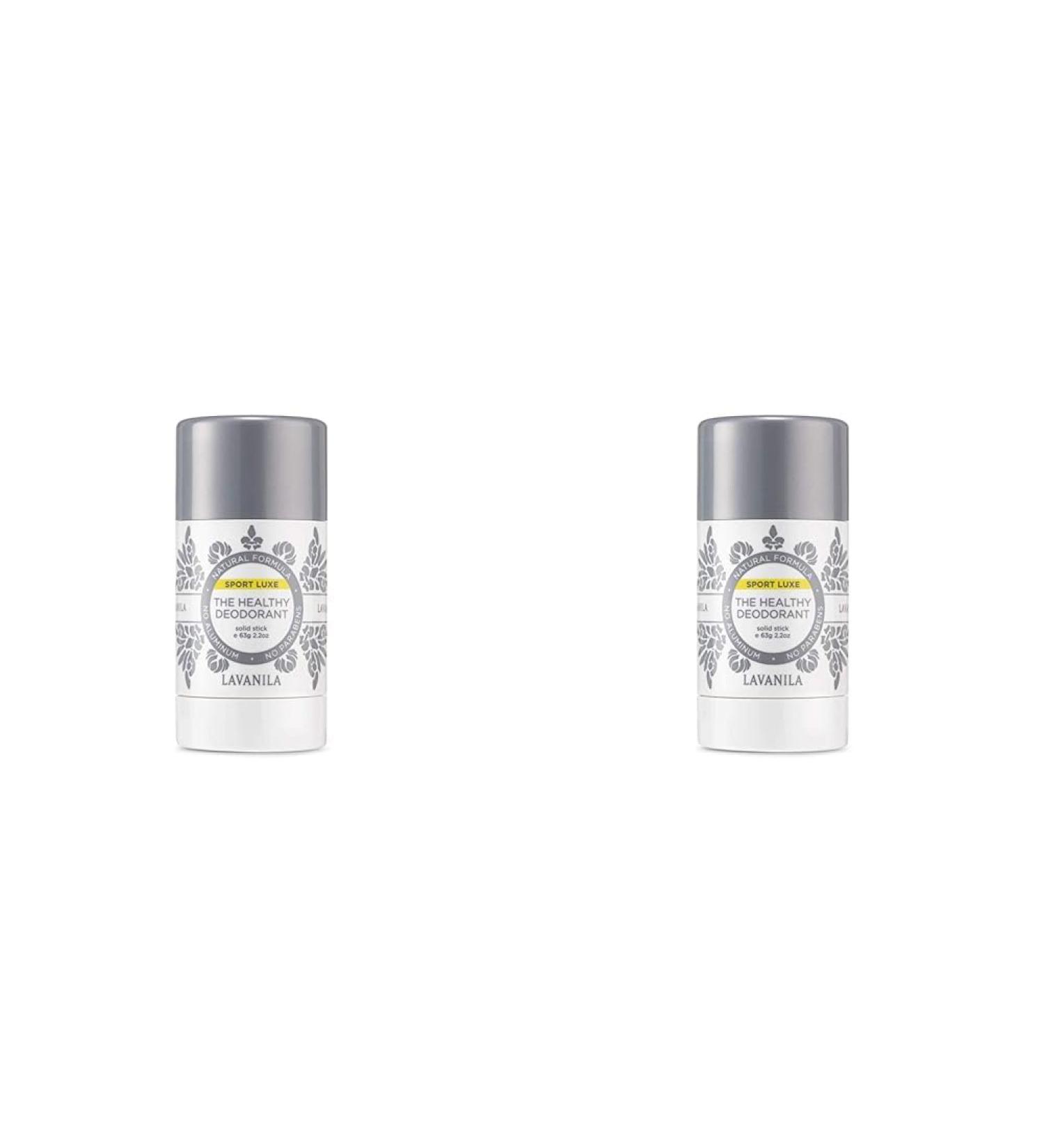 LaVanila - Sport Luxe Healthy Deodorant - 2.2 Oz/Vanilla Breeze (Pack of 2) 2.2 Ounce (Pack of 2) - Buy Online on SooperMarket.com