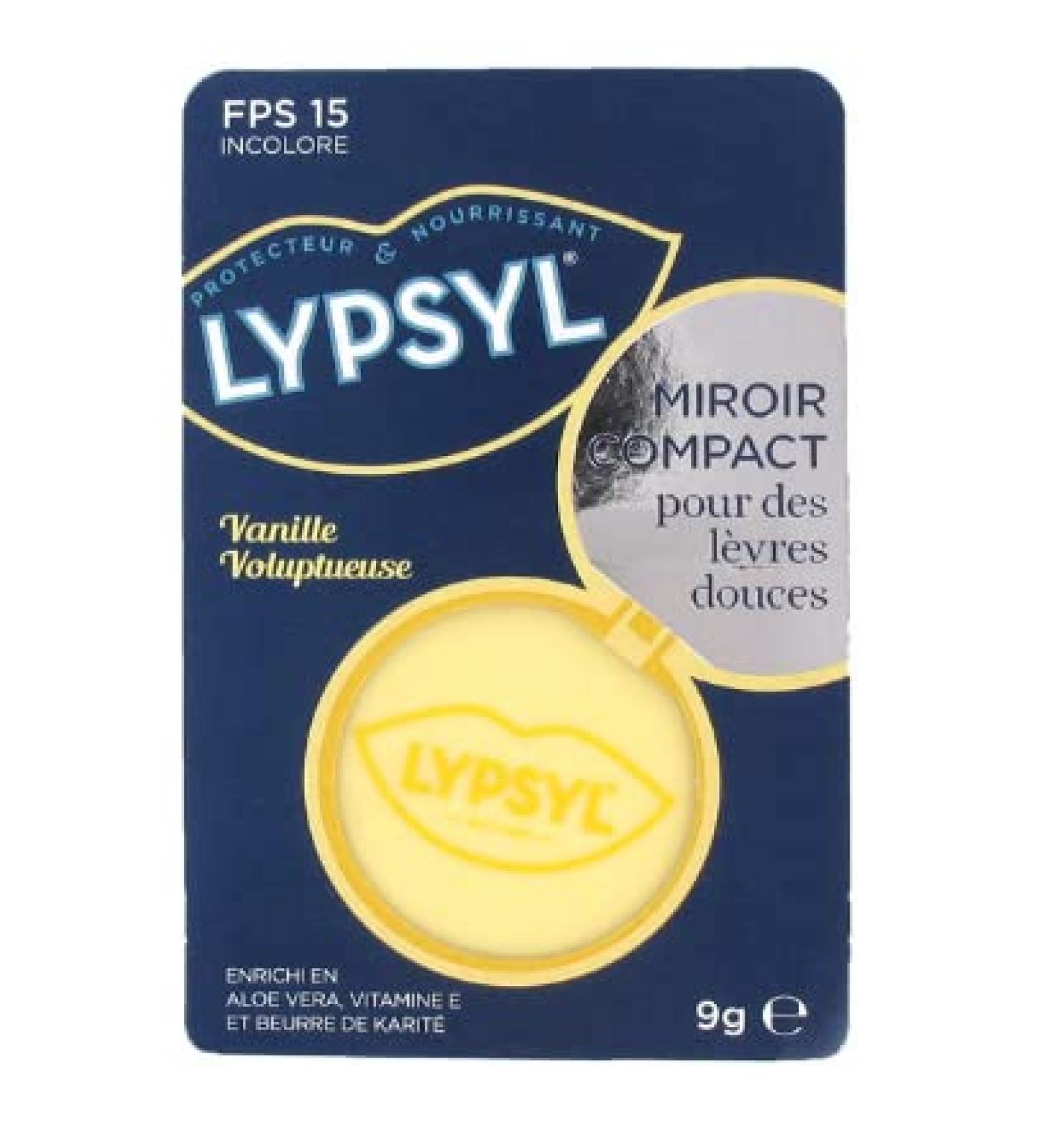 Lypsyl Compact Mirror for Soft Lips FPS 15 9g - Vanilla