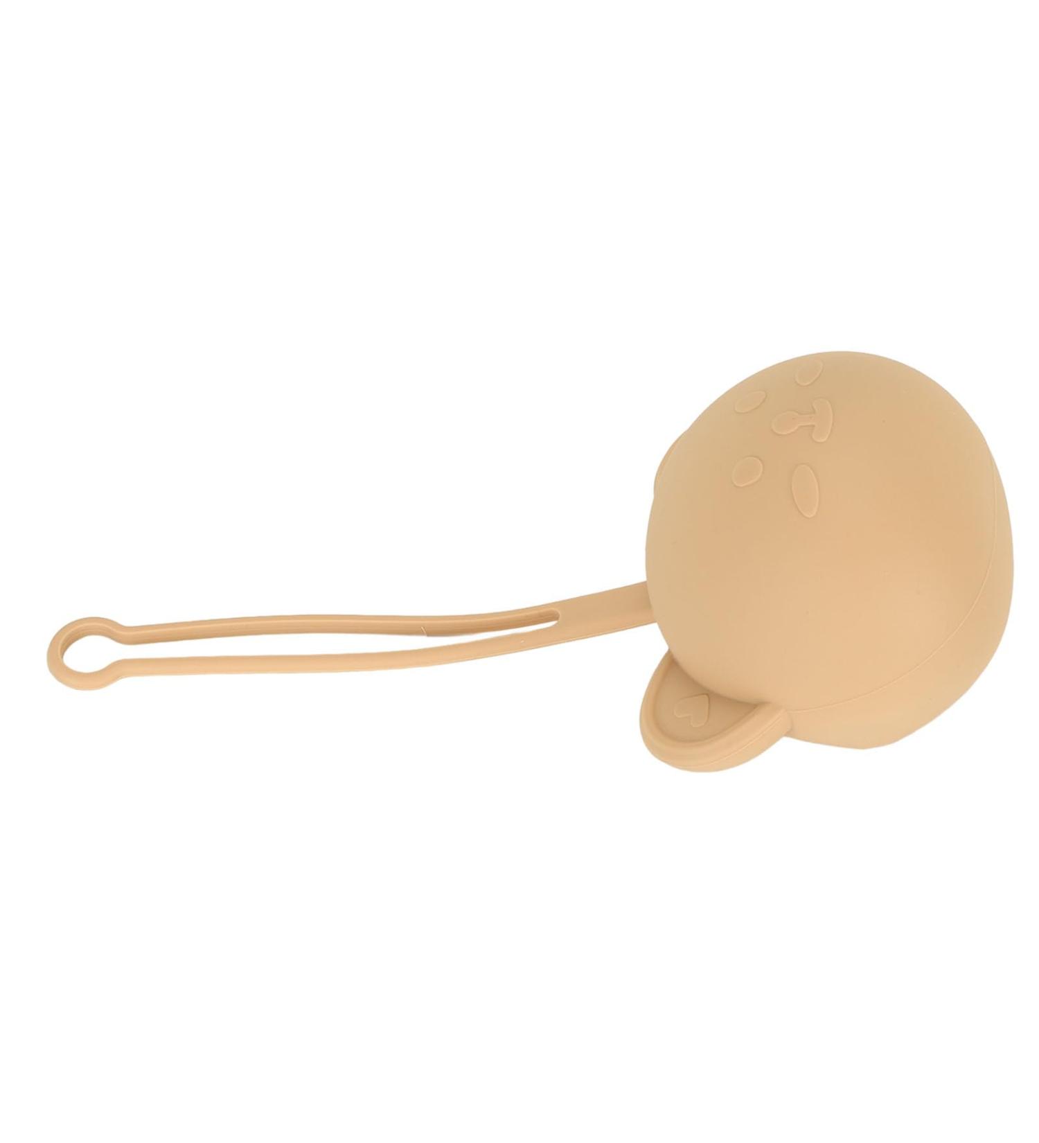 Buy Dishwasher Safe Silicone Pacifier Holder Case - Cute & Portable for Stroller (Brown) | Best International Shipping - Buy Online on SooperMarket.com