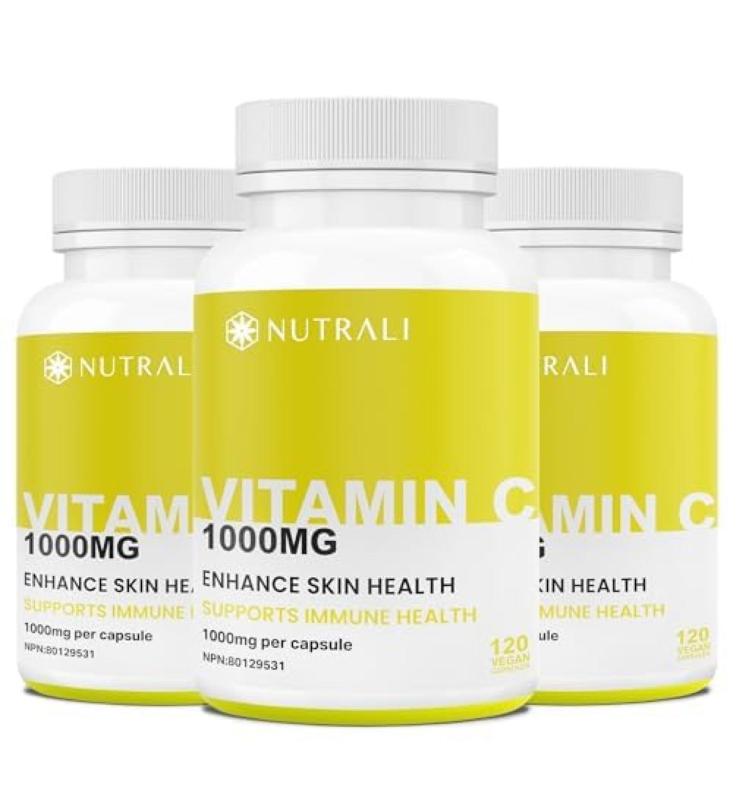 MAXIMUM POTENCY 1000mg Vitamin C Capsules Vital Immune Support Powerful Antioxidant Healthy Skin Bones and Teeth Helps Metabolize Nutrients Slow Release Vegan Gluten Free. 360 Easy to Swallow Capsules. 3 Packs 360 count (Pack of 1) - Buy Online on SooperMarket.com