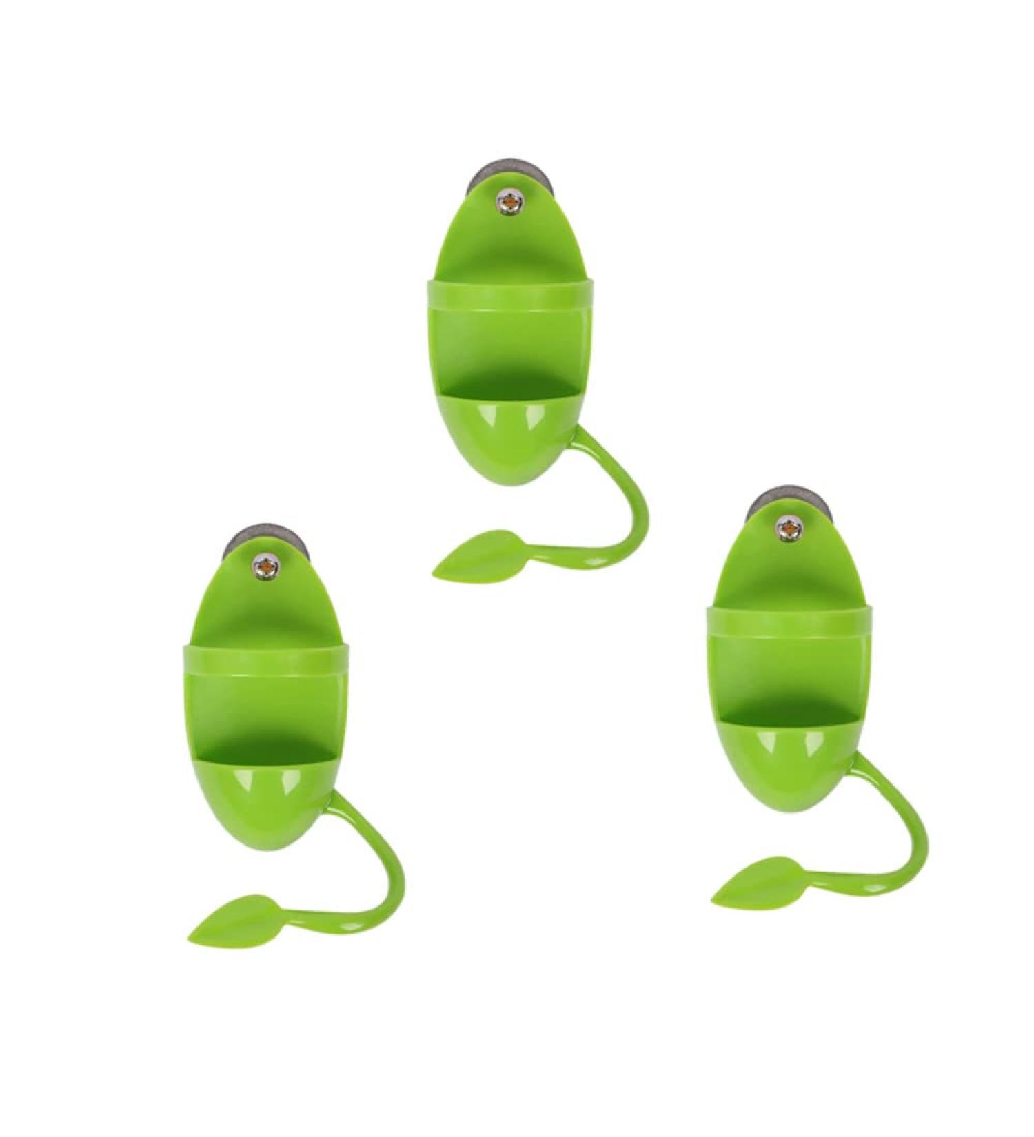 Cuttlebone Holder for Birds - 3 Pcs Parrot Stand with Plastic Cuddle & Bone Sticks - Ideal for Parrots Parakeets & Finches (Green) - International Shipping - Buy Online on SooperMarket.com