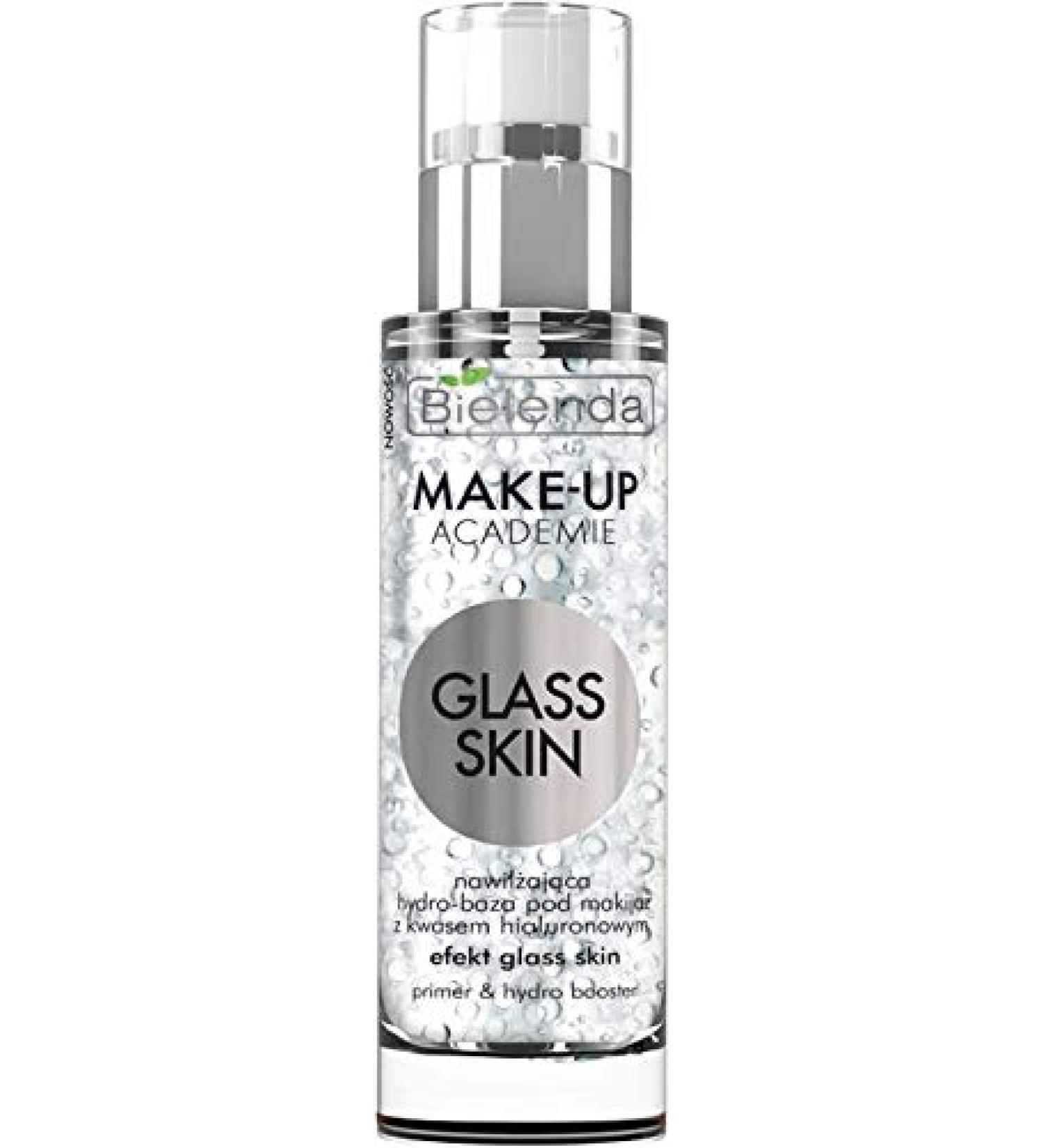 BIELENDA MAKE-UP ACADEMIE GLASS Skin Moisturizing Hydro-Make-up Base Primer with Hyaluronic Acid 30g