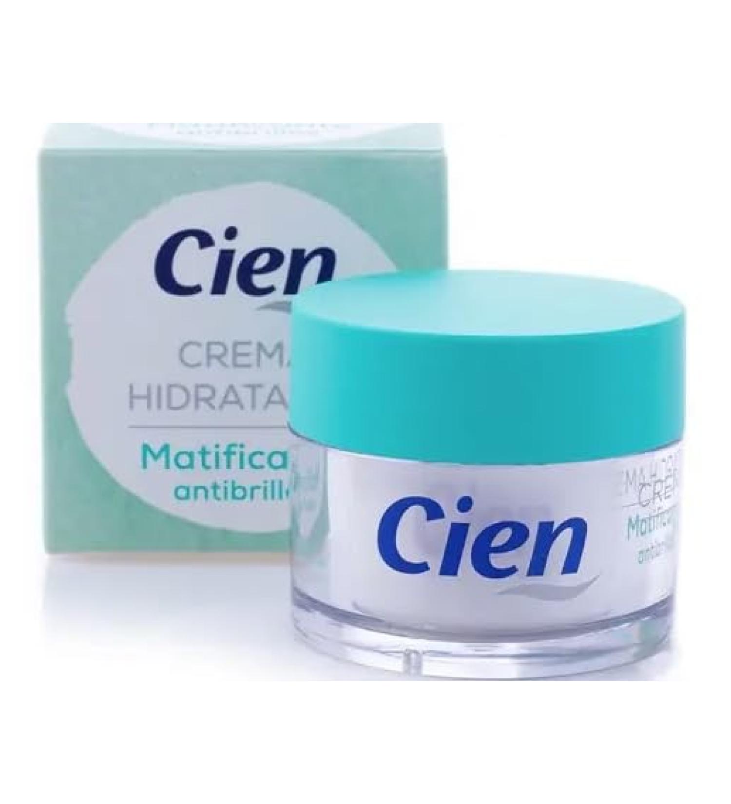 Cien - Mattifying Facial Cream 50 ml. Moisturizing + Anti-Glare for Young Skin.