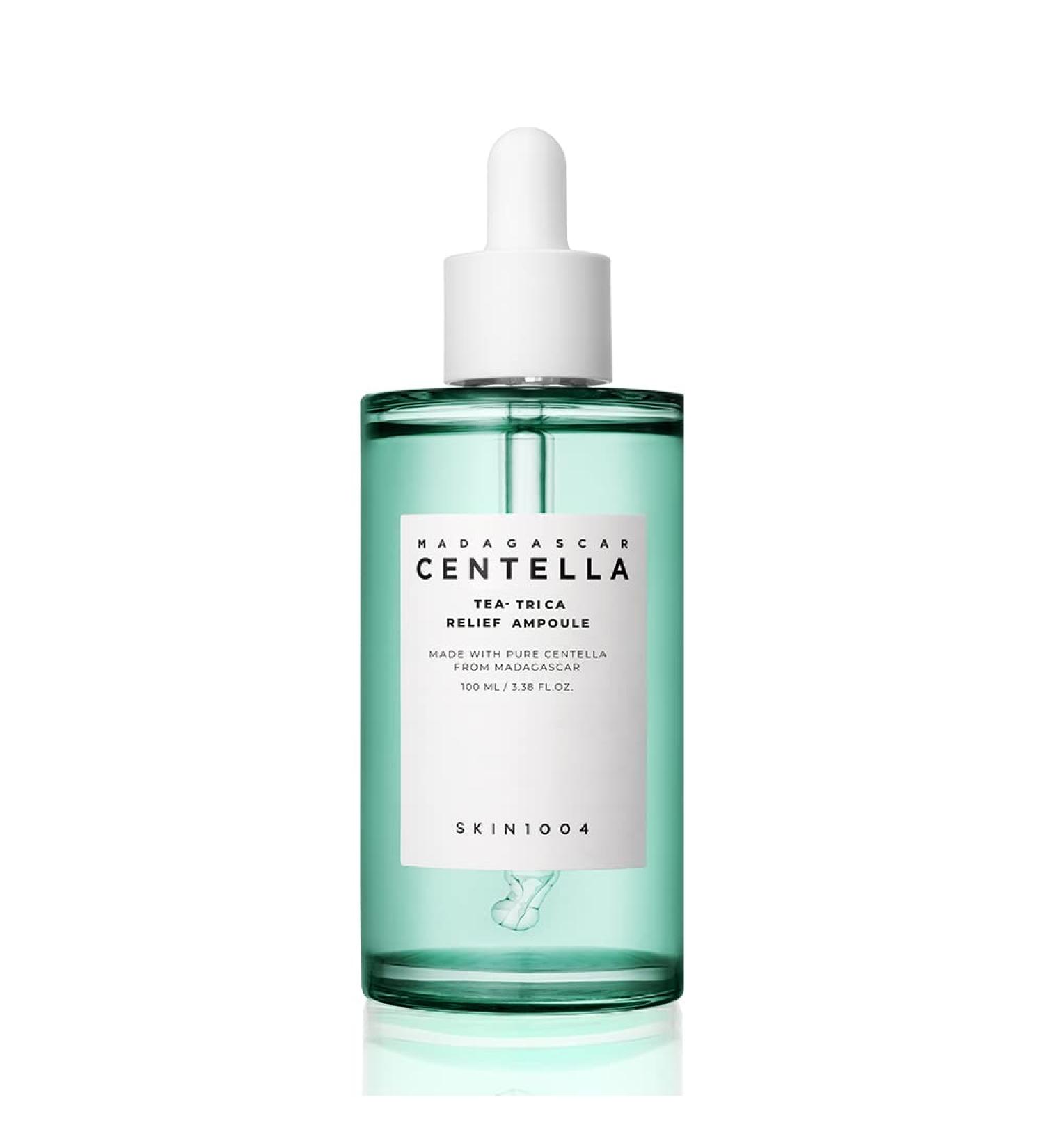 SKIN1004 Tea-Trica Relief Ampoule 100ml - Soothing Hydration for Sensitive Skin - Buy Online on SooperMarket.com